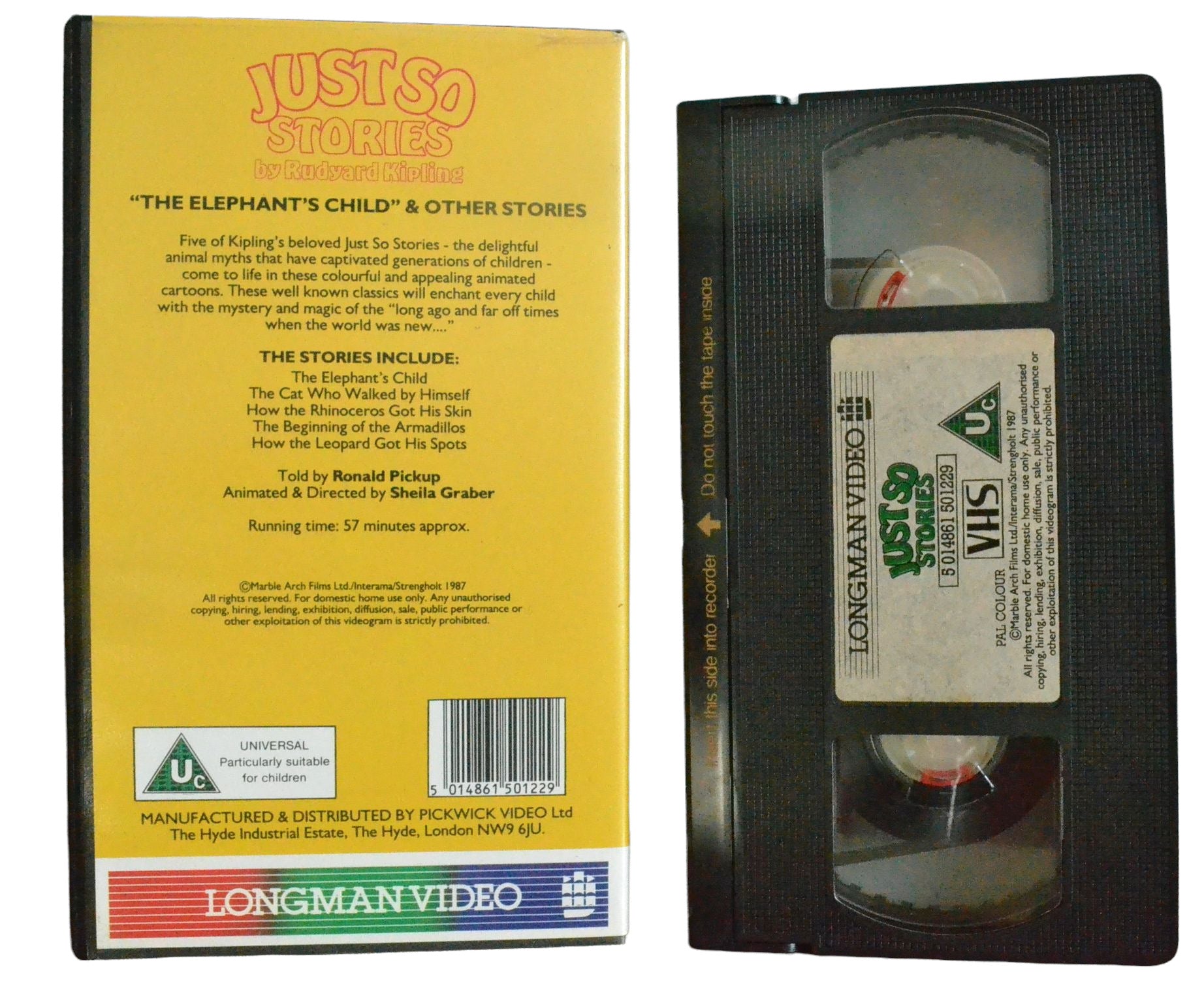 Just So Stories by Rudyard Kipline Longman Video Children s