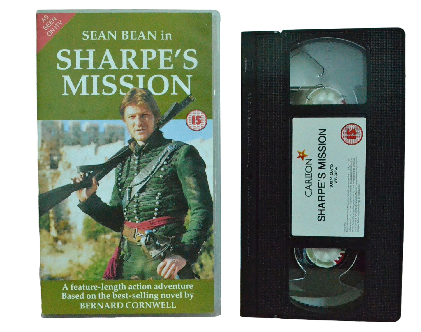 Sharpe's Mission - Sean Bean - Carlton - Vintage - Pal VHS-