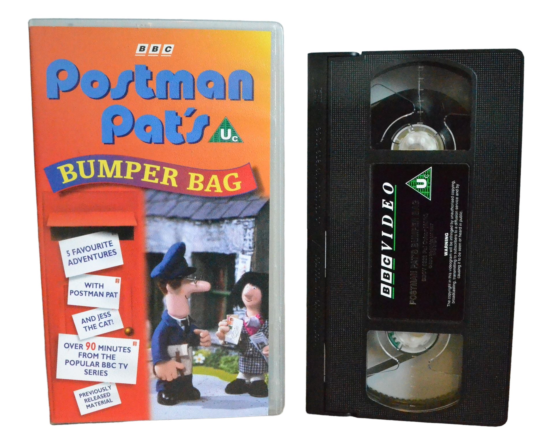 Postman Pat's : Bumper Bag - BBC Video - BBCV6223 - Children - Pal - VHS-