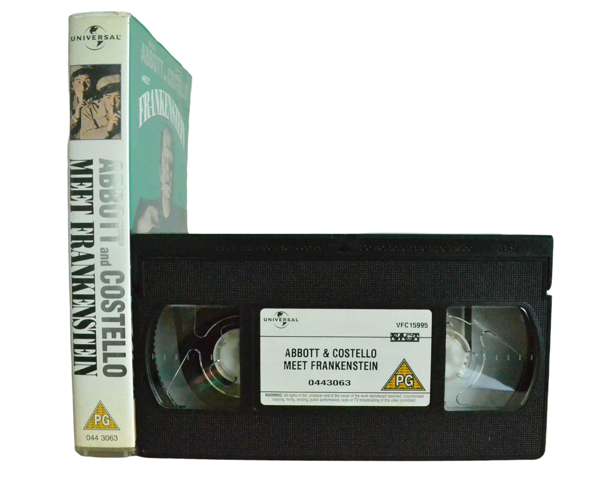 Abbott And Costello Meet Frankenstein - Bud Abbott - UNIVERSAL - Vintage - Pal VHS-