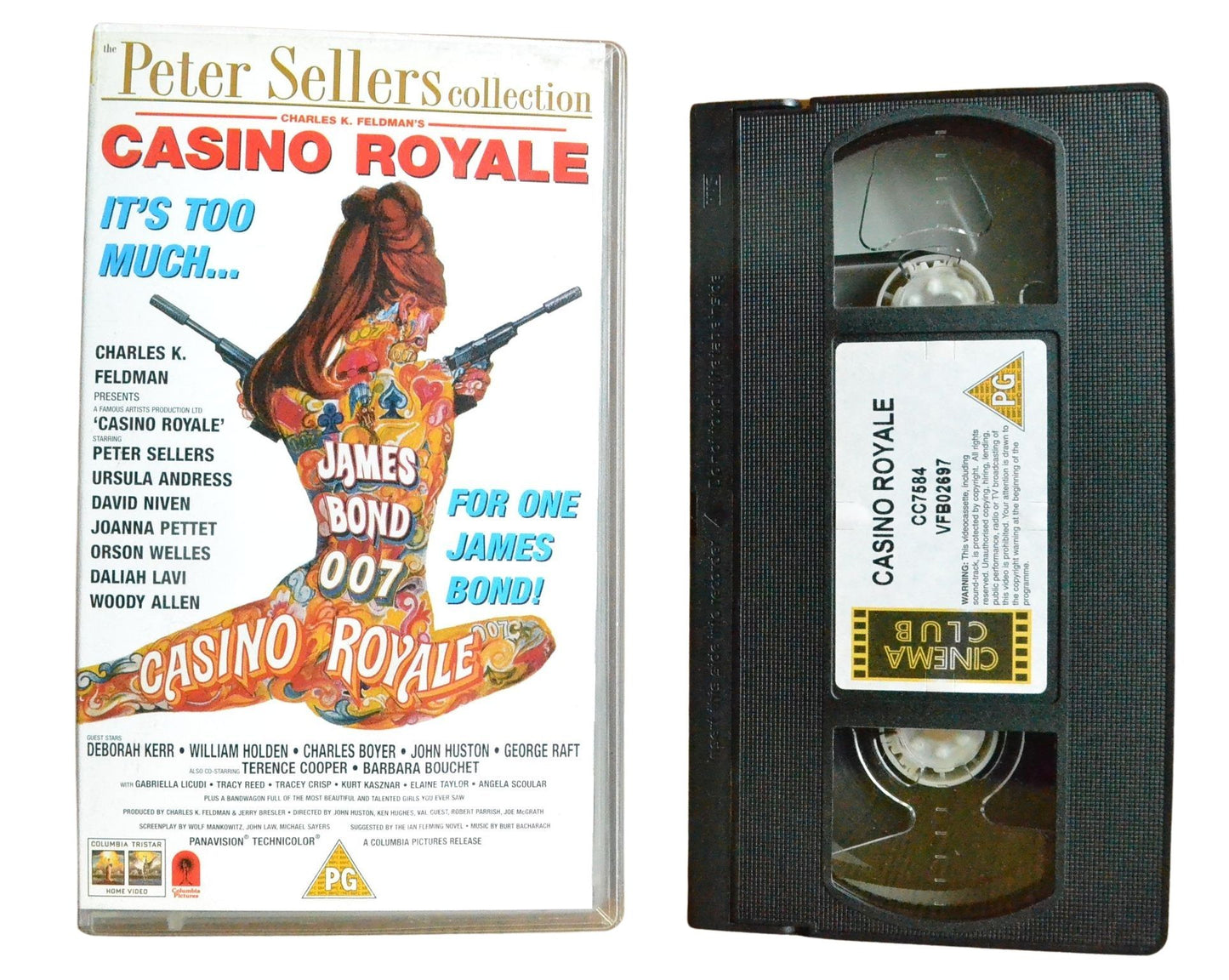 James Bond 007: Casino Royale - Peter Sellers - Vintage - Pal VHS-