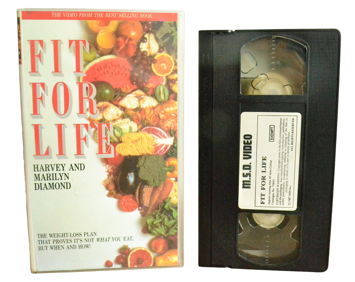 Fit For Life - Marilyn Diamond - M.S.D. Video - V9043 - Exercise - Pal - VHS-