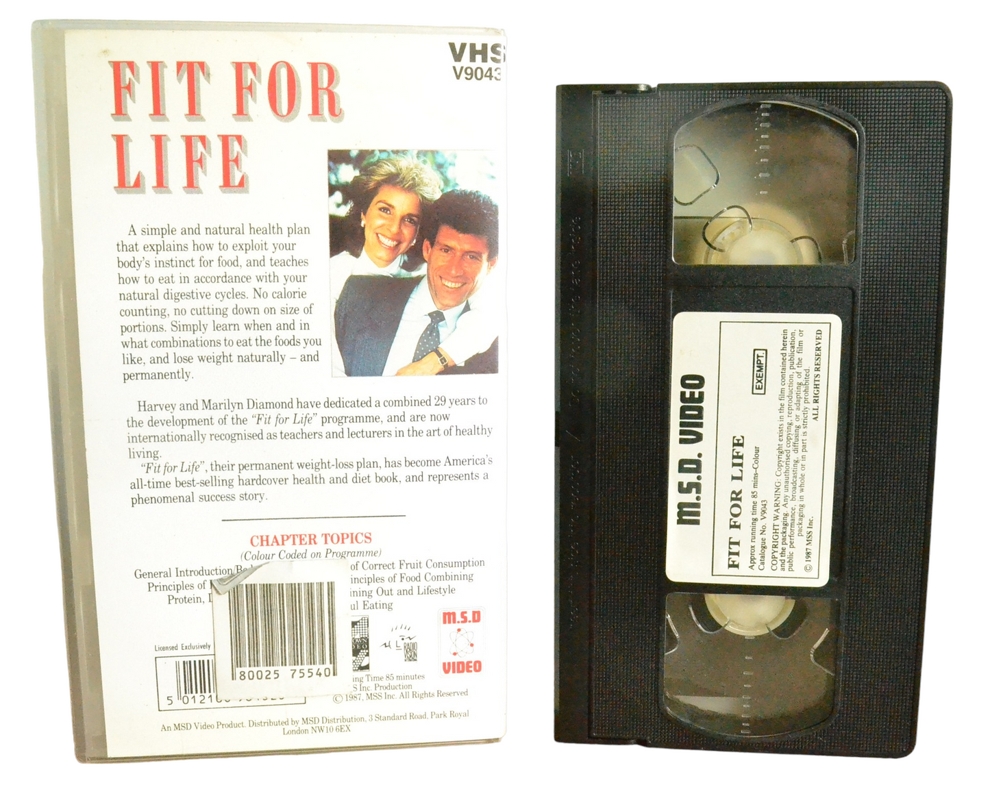 Fit For Life - Marilyn Diamond - M.S.D. Video - V9043 - Exercise - Pal - VHS-