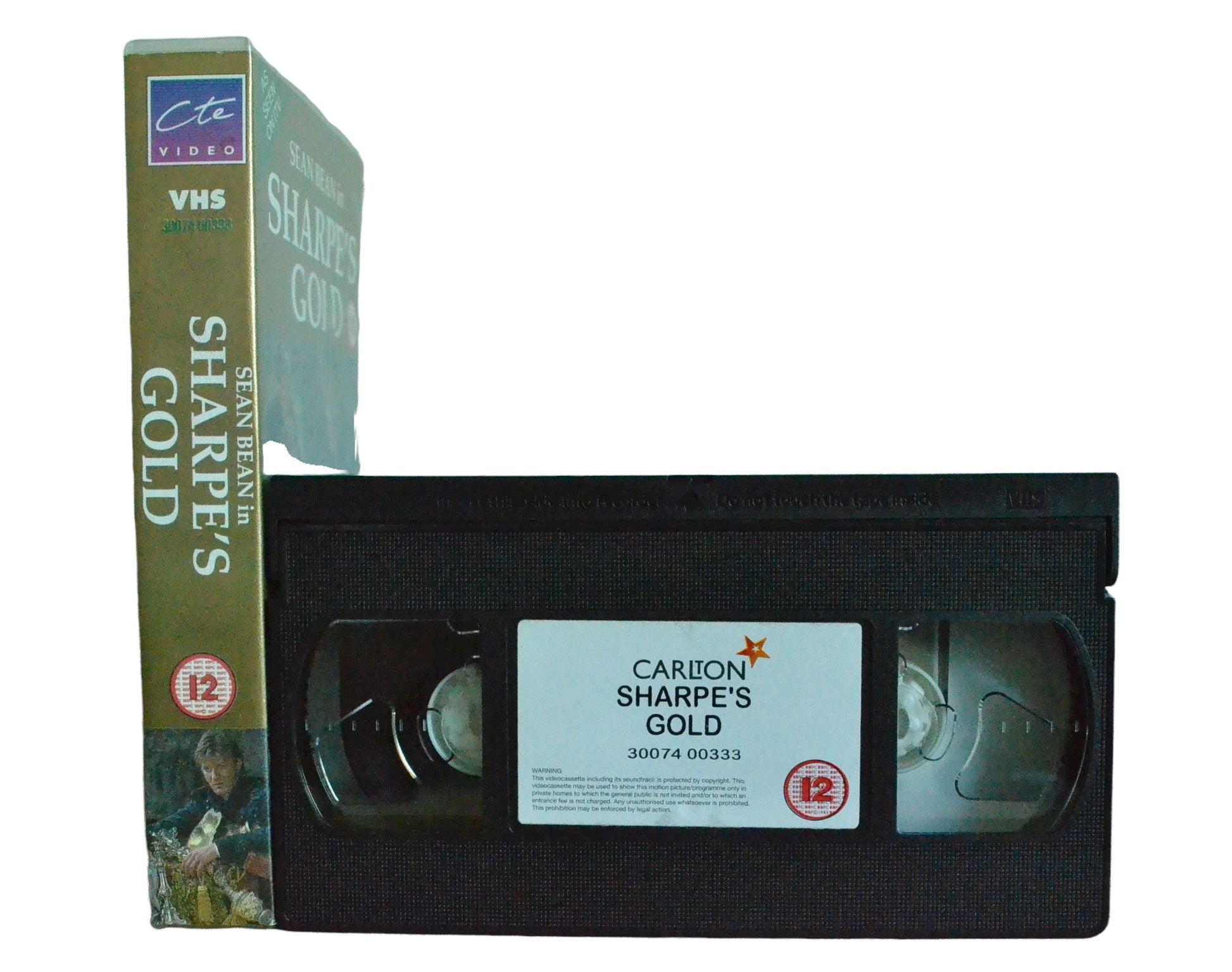 Sharpe's Gold - Sean Bean - Carlton - Vintage - Pal VHS-