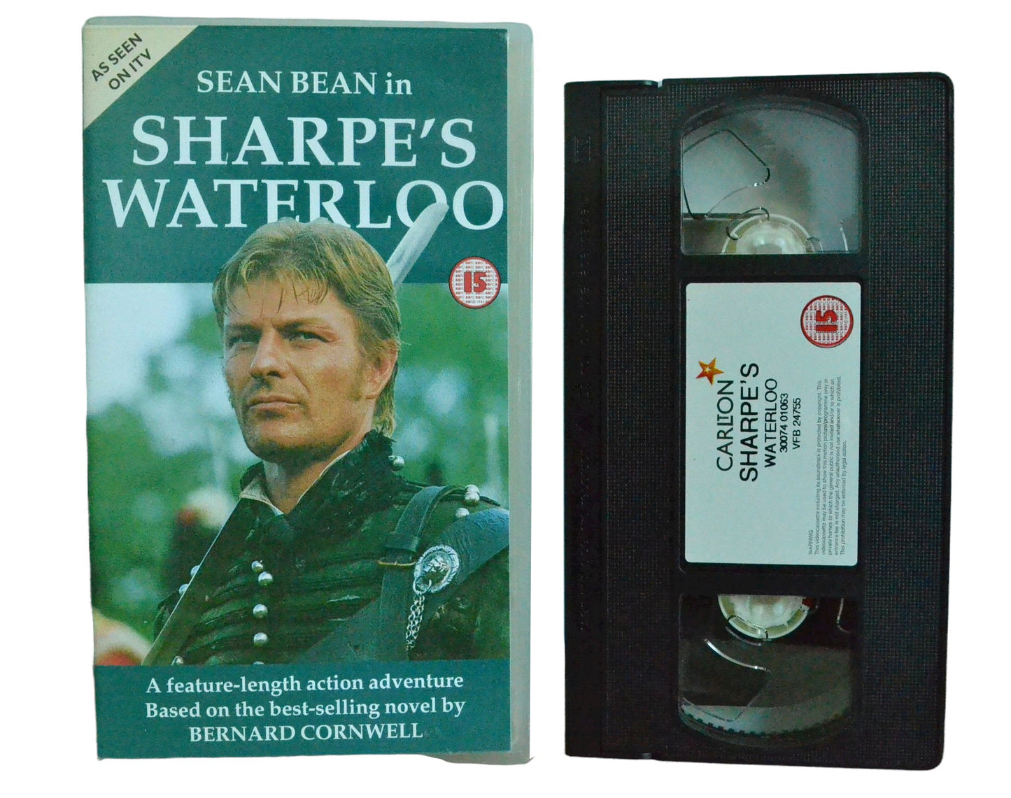 Sharpe's Waterloo - Sean Bean - Carlton - Vintage - Pal VHS-