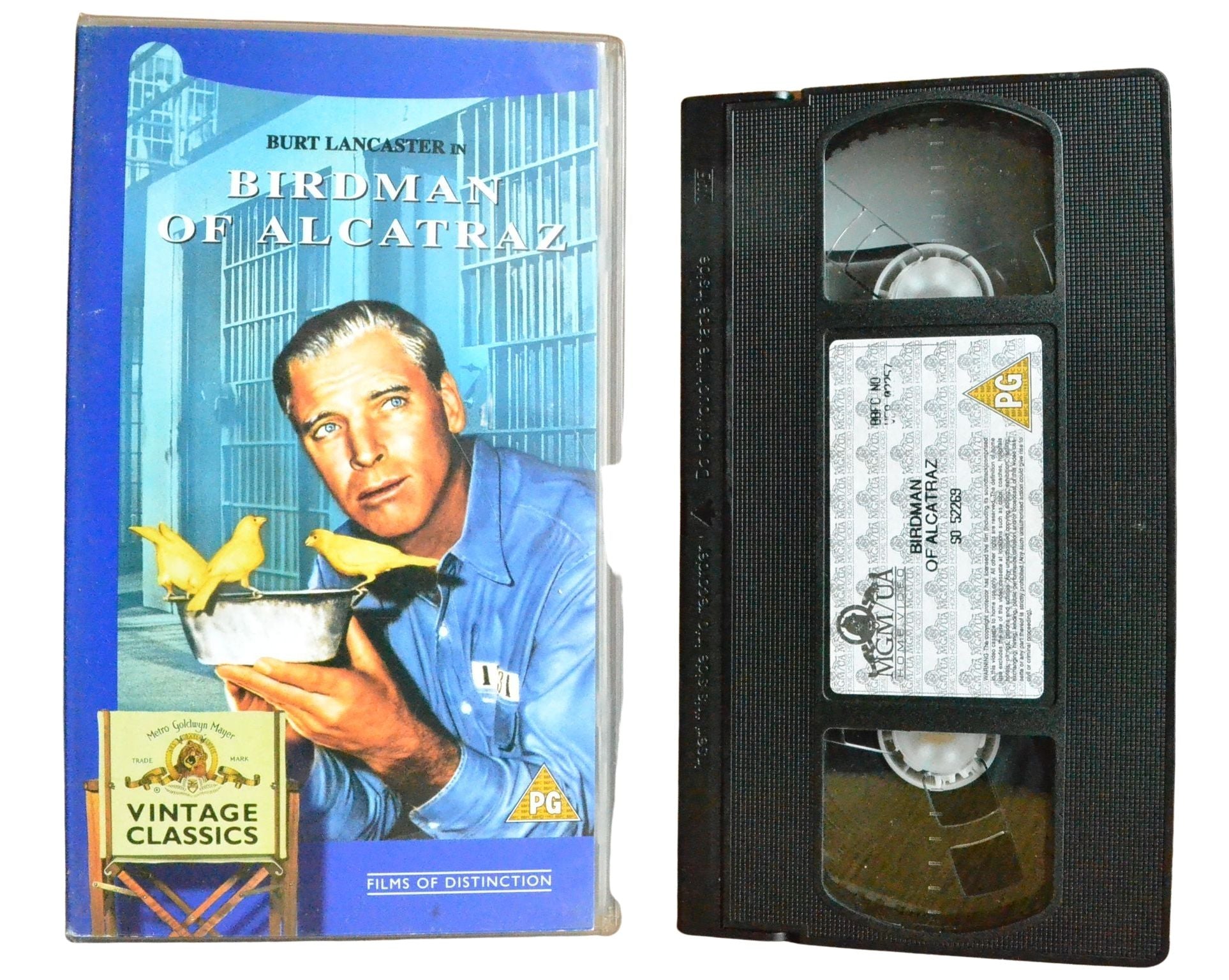 Birdman Of Alcatraz - Burt Lancaster - Vintage - Pal VHS-