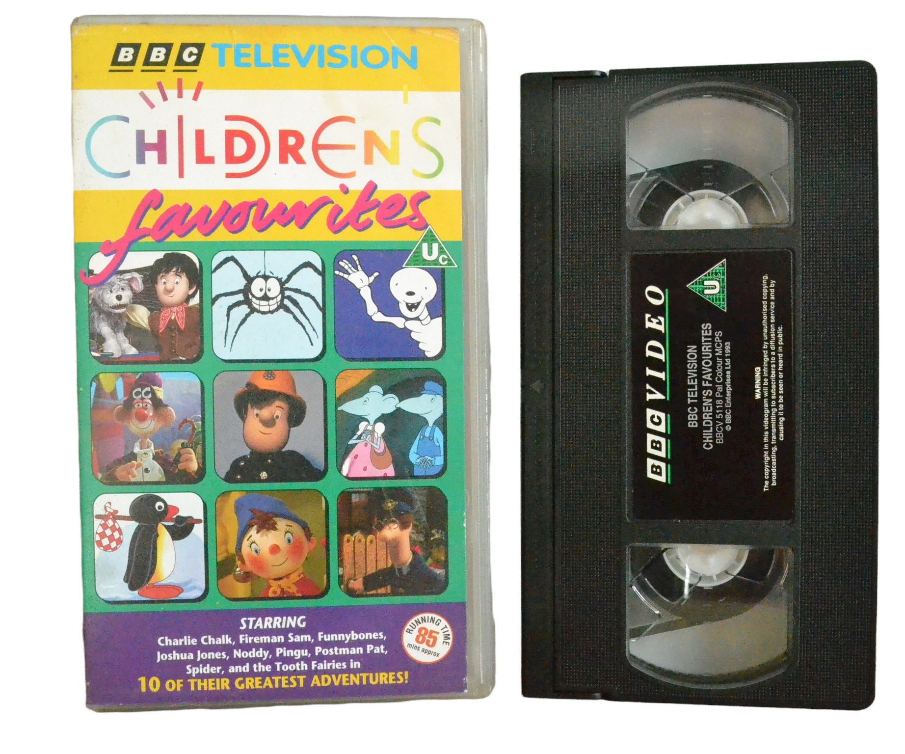 Childrens Favourites (10 of Their Greatest Adventures!) - BBC Video - Children's - Pal VHS-