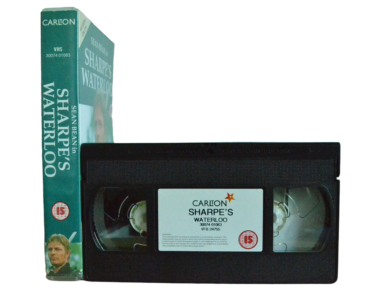 Sharpe's Waterloo - Sean Bean - Carlton - Vintage - Pal VHS-