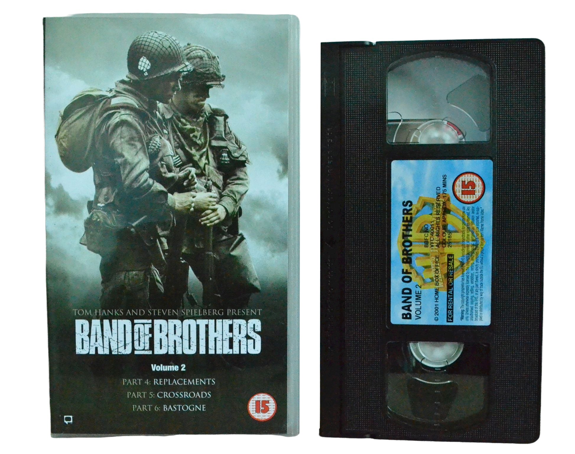 Band Of Brothers Volume 2 - Damian Lewis - Warner Home Video - Vintage - Pal VHS-