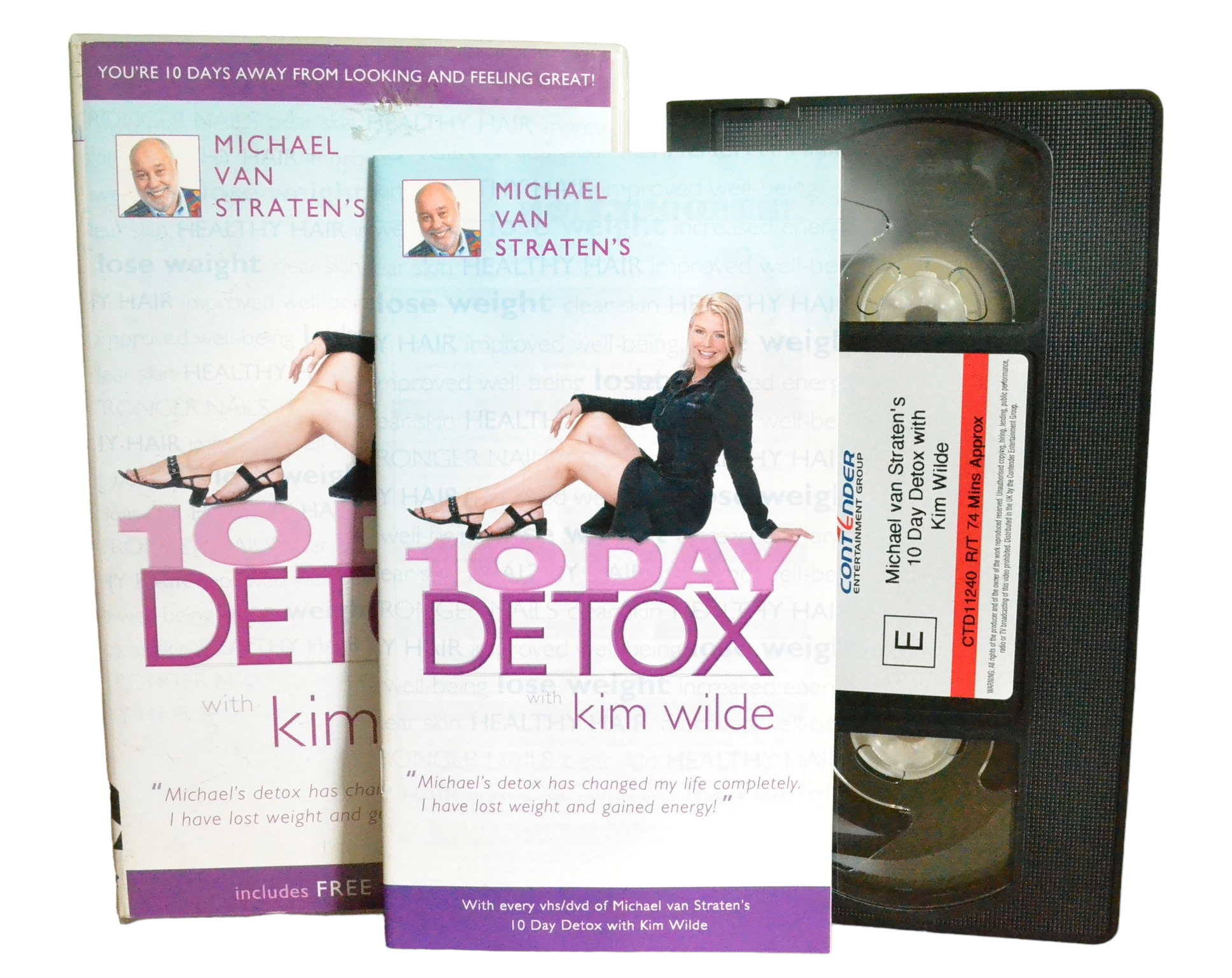 Michael Van Straten's 10 Day Detox With Kim Wilde - Michael Van Straten - Contender Entertainment Group - CTD11240 - Exercise - Pal - VHS-