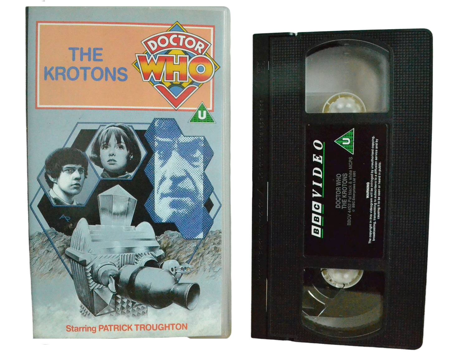 Dr. Who: The Krotons - Patrick Troughton - BBC Video - Vintage - Pal VHS-