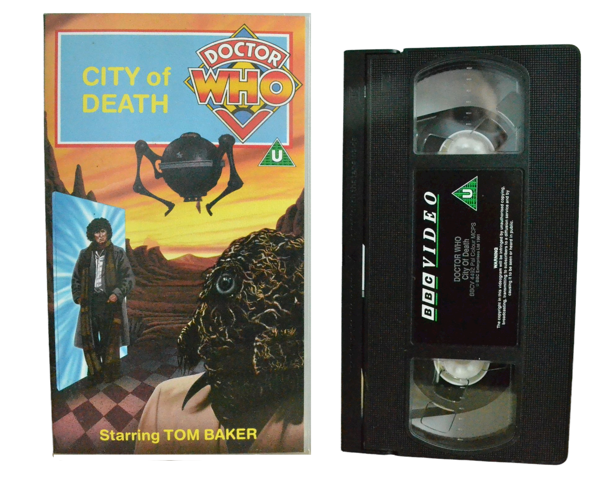 Dr. Who: City Of Death - Tom Baker - BBC Video - Vintage - Pal VHS-