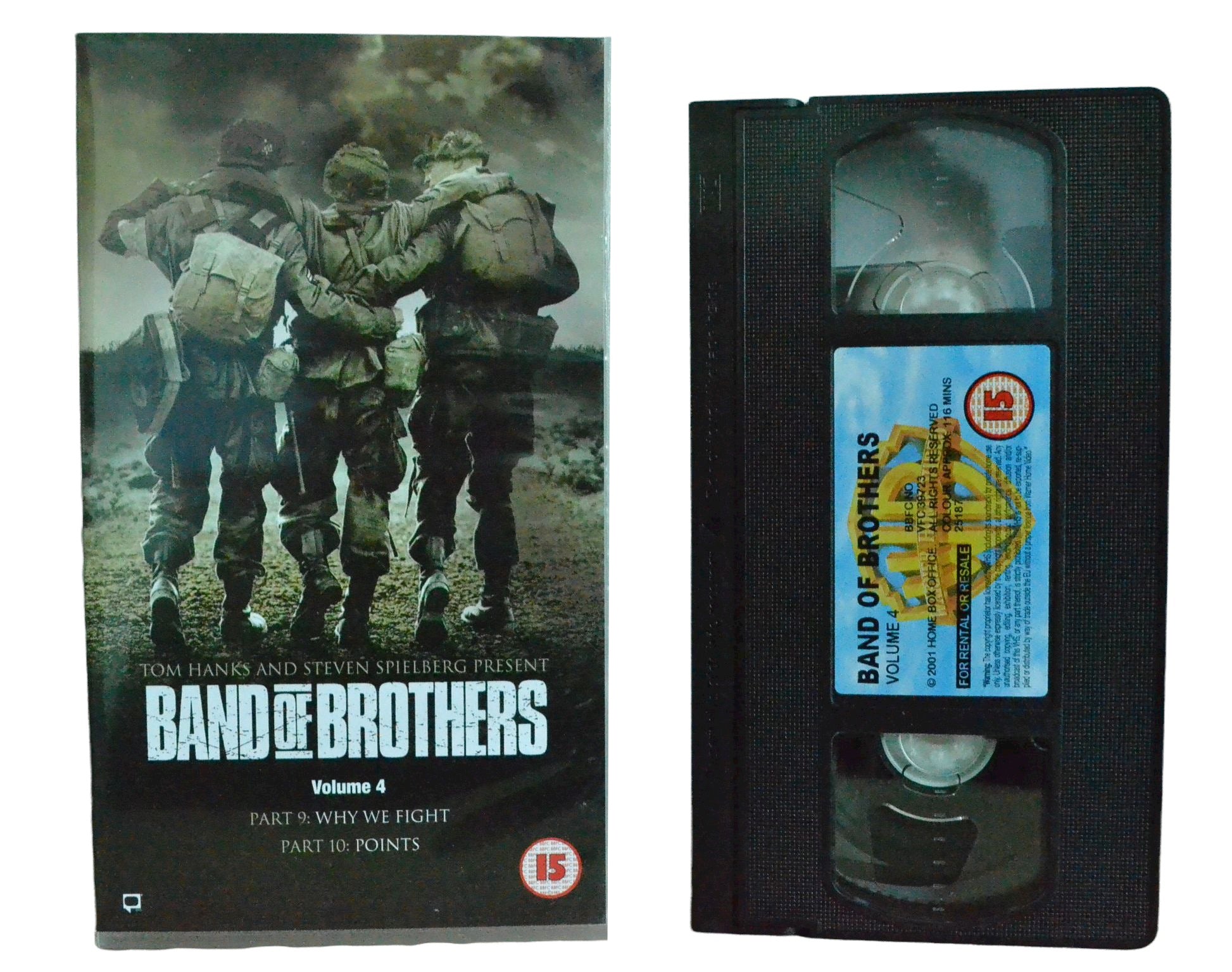 Band Of Brothers Volume 4 - Damian Lewis - Warner Home Video - Vintage - Pal VHS-