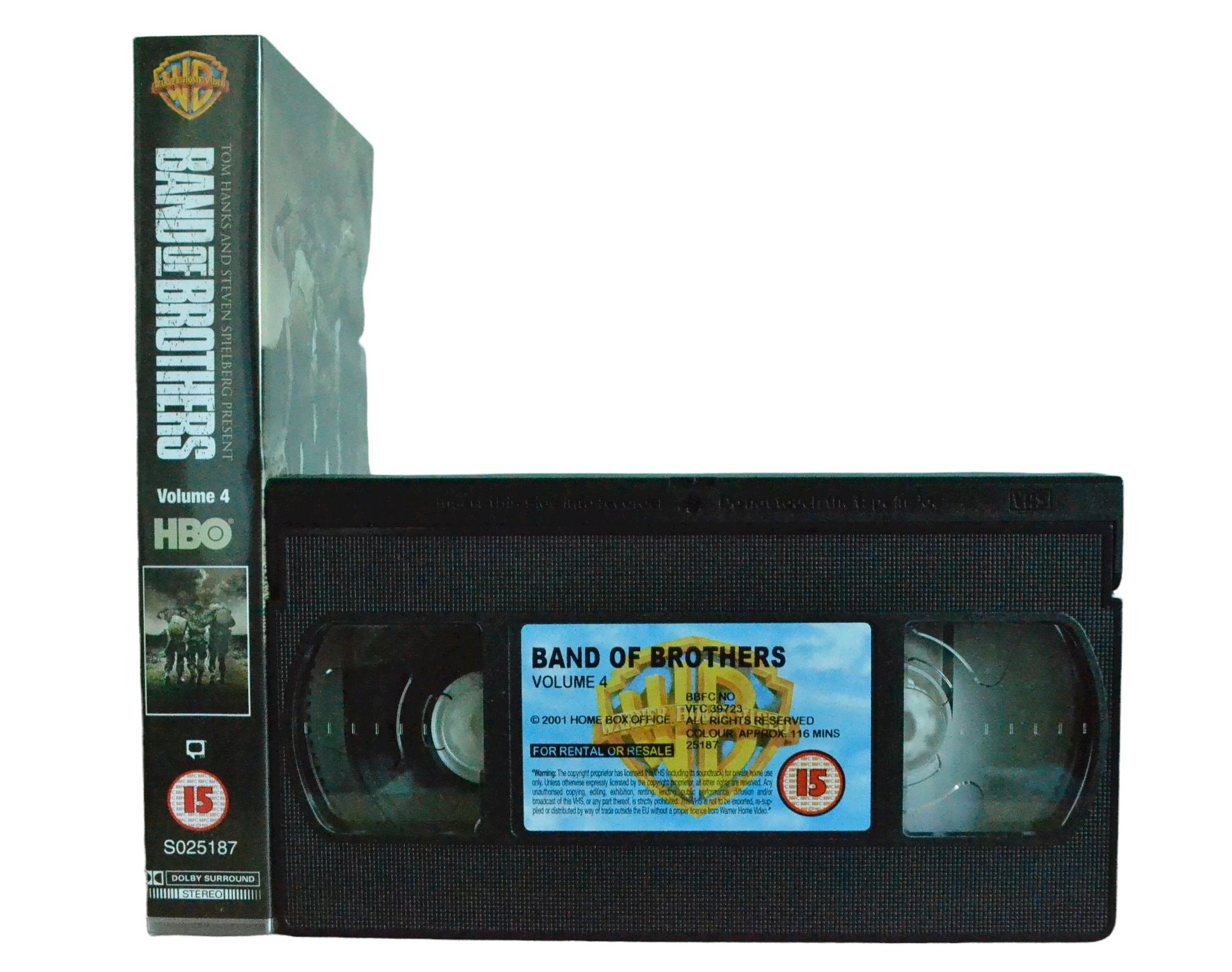 Band Of Brothers Volume 4 - Damian Lewis - Warner Home Video - Vintage - Pal VHS-