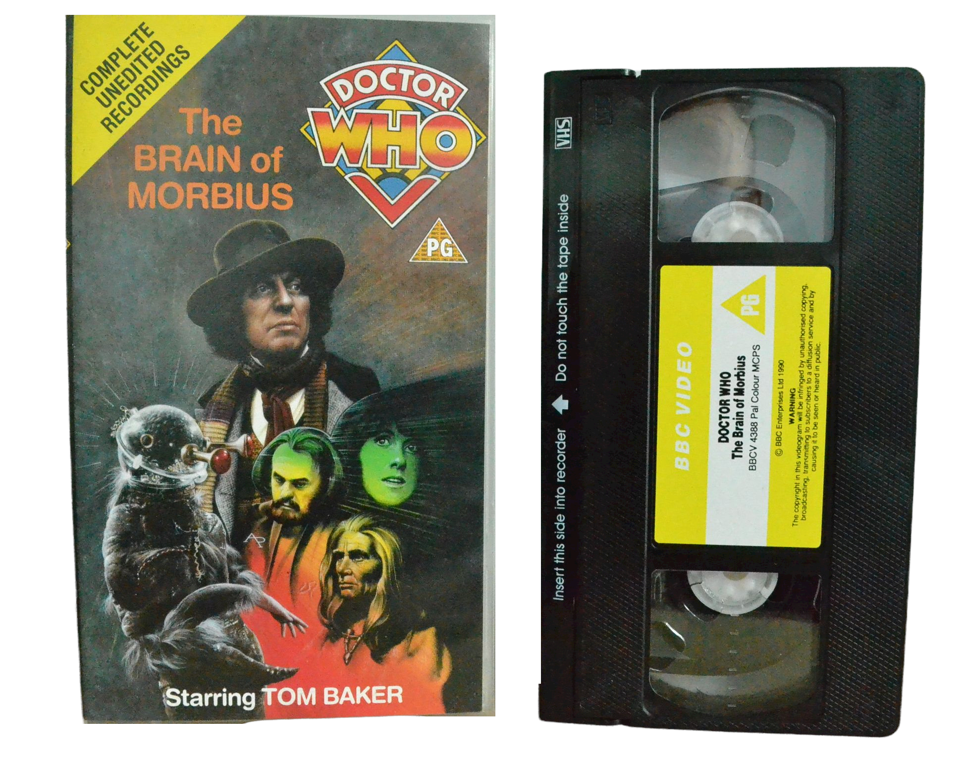 Doctor Who: The Brain Of Morbius - Tom Baker - BBC Video - Vintage - Pal VHS-