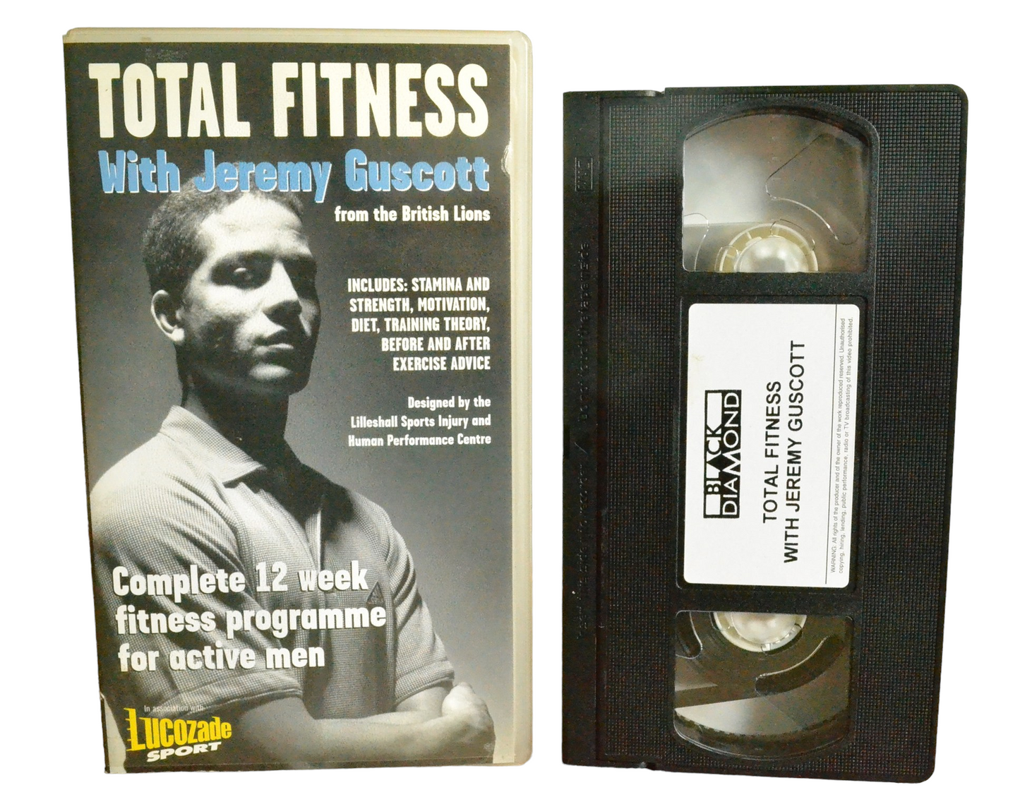 Total Fitness With Jeremy Guscott - Jeremy Guscott - Black Diamond Films - BD0290 - Exercise - Pal - VHS-