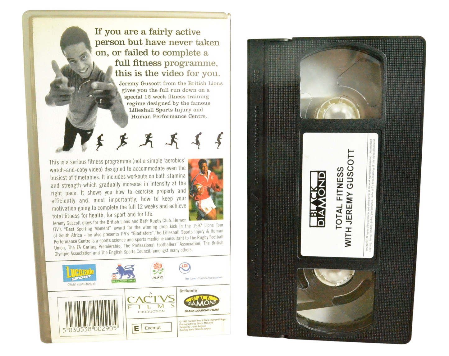 Total Fitness With Jeremy Guscott - Jeremy Guscott - Black Diamond Films - BD0290 - Exercise - Pal - VHS-