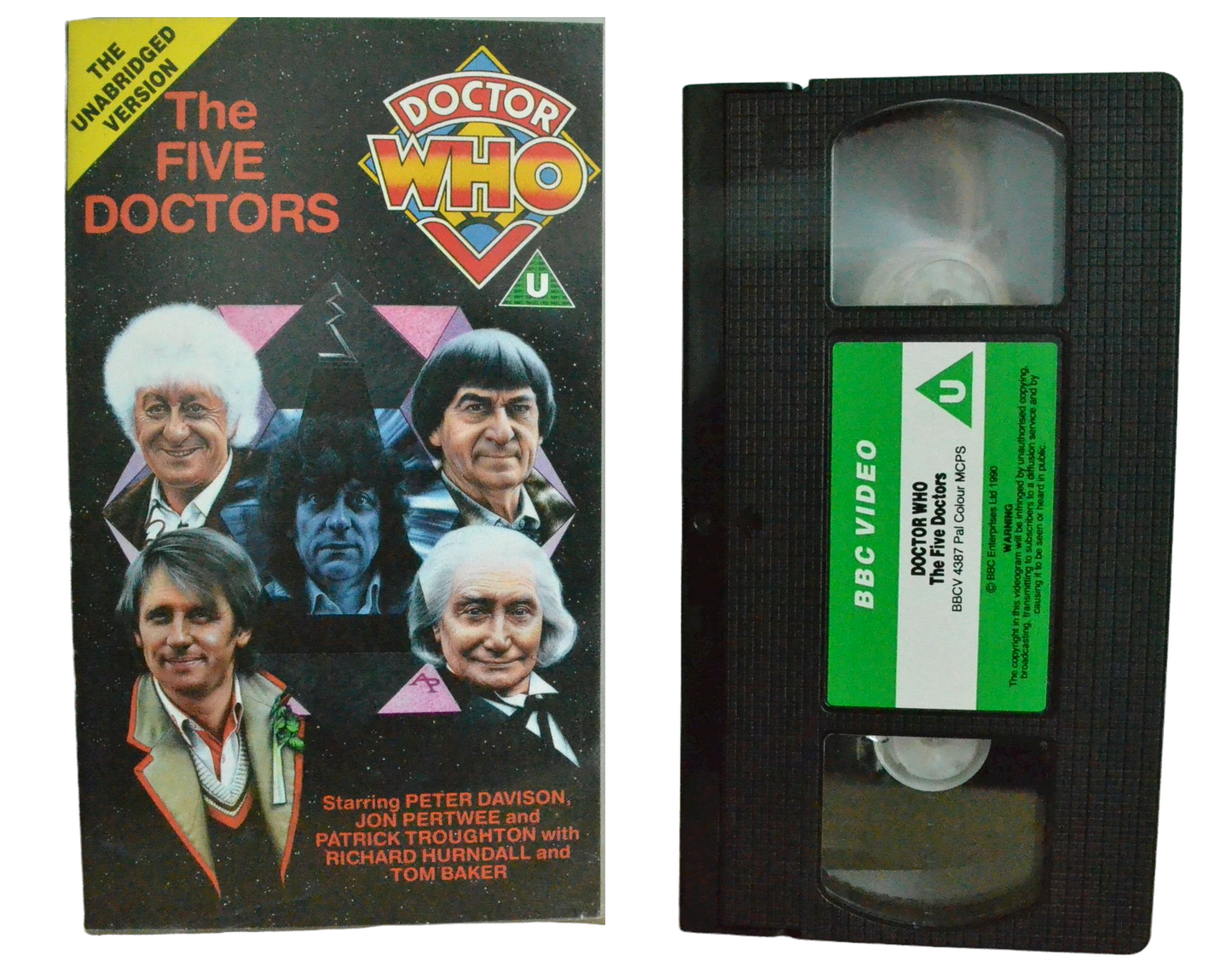 Doctor Who: The Five Doctors - Tom Baker - BBC Video - Vintage - Pal VHS-