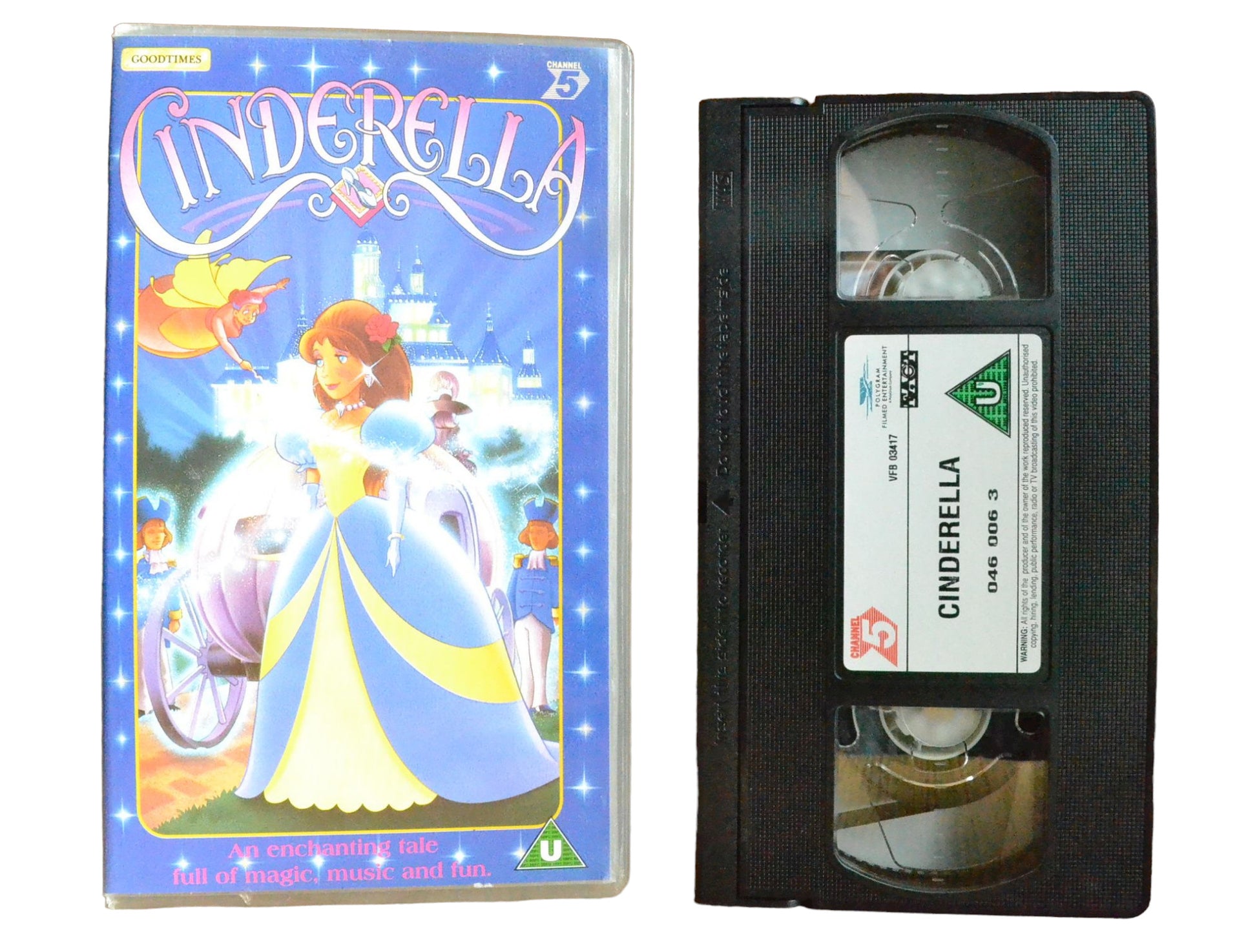 Cinderella - An Enchanting Tale - Channel 5 - Childrens - PAL - VHS-