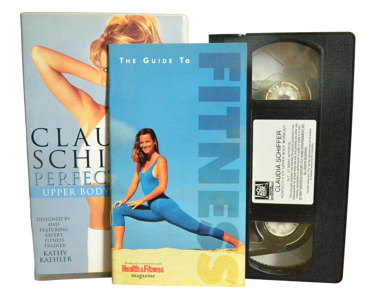 Claudia Schiffer - Perfectly Fit Upper Body Workout : Volume 1 - Claudia Schiffer - 20th Century Fox Home Entertainment - 8340S - Exercise - Pal - VHS-