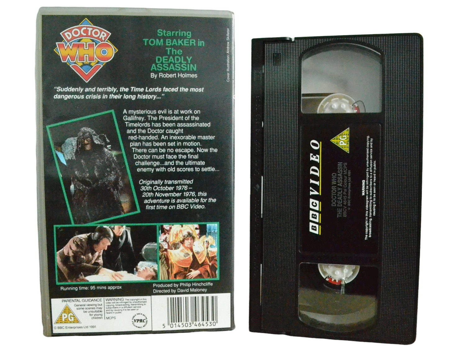 Doctor Who: The Deadly Assassin - Tom Baker - BBC Video - Vintage - Pal VHS-