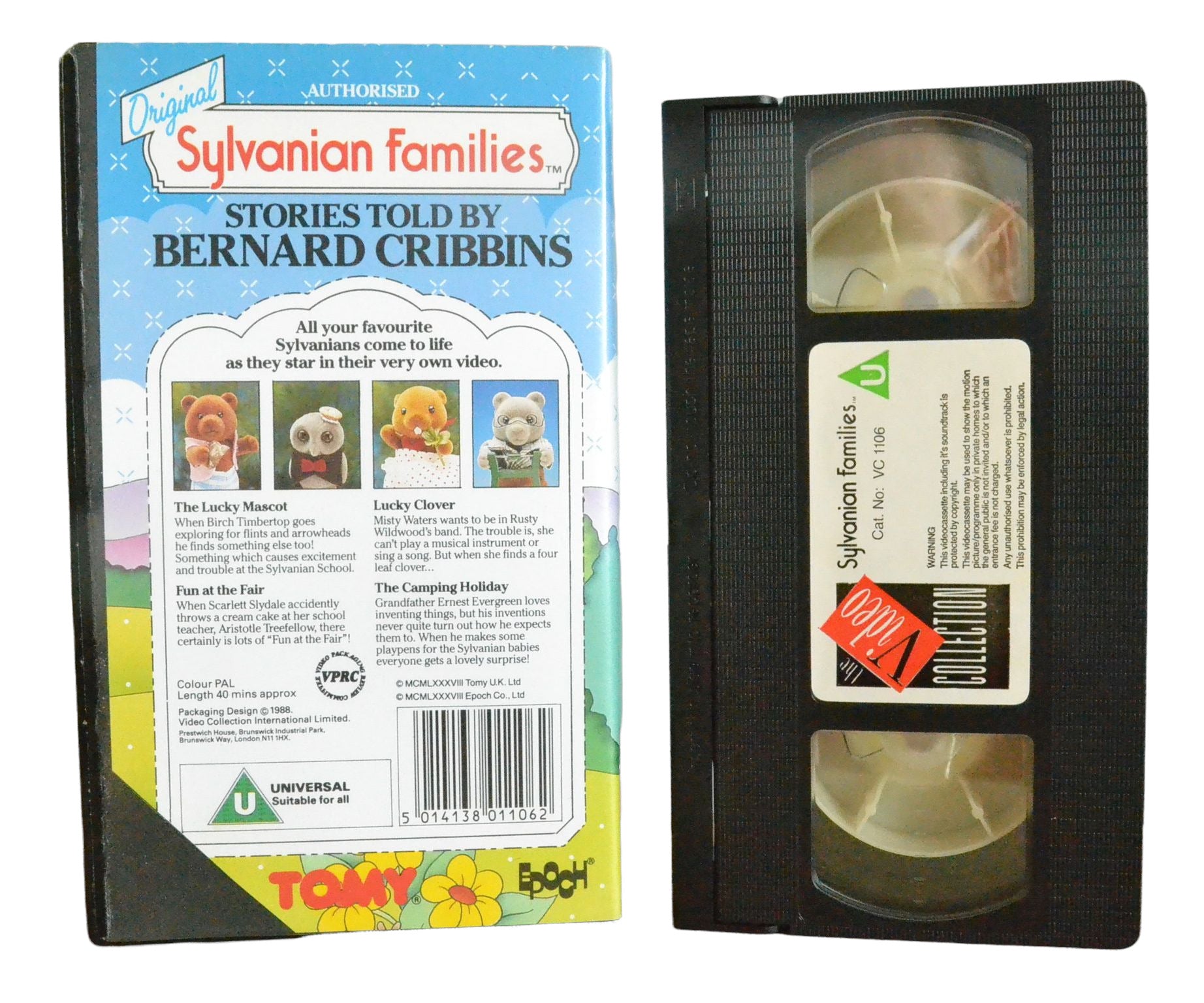 Sylvanian Familes (Stories Told by Bernard Cribbins) - The Video Collection - Children's - Pal VHS-
