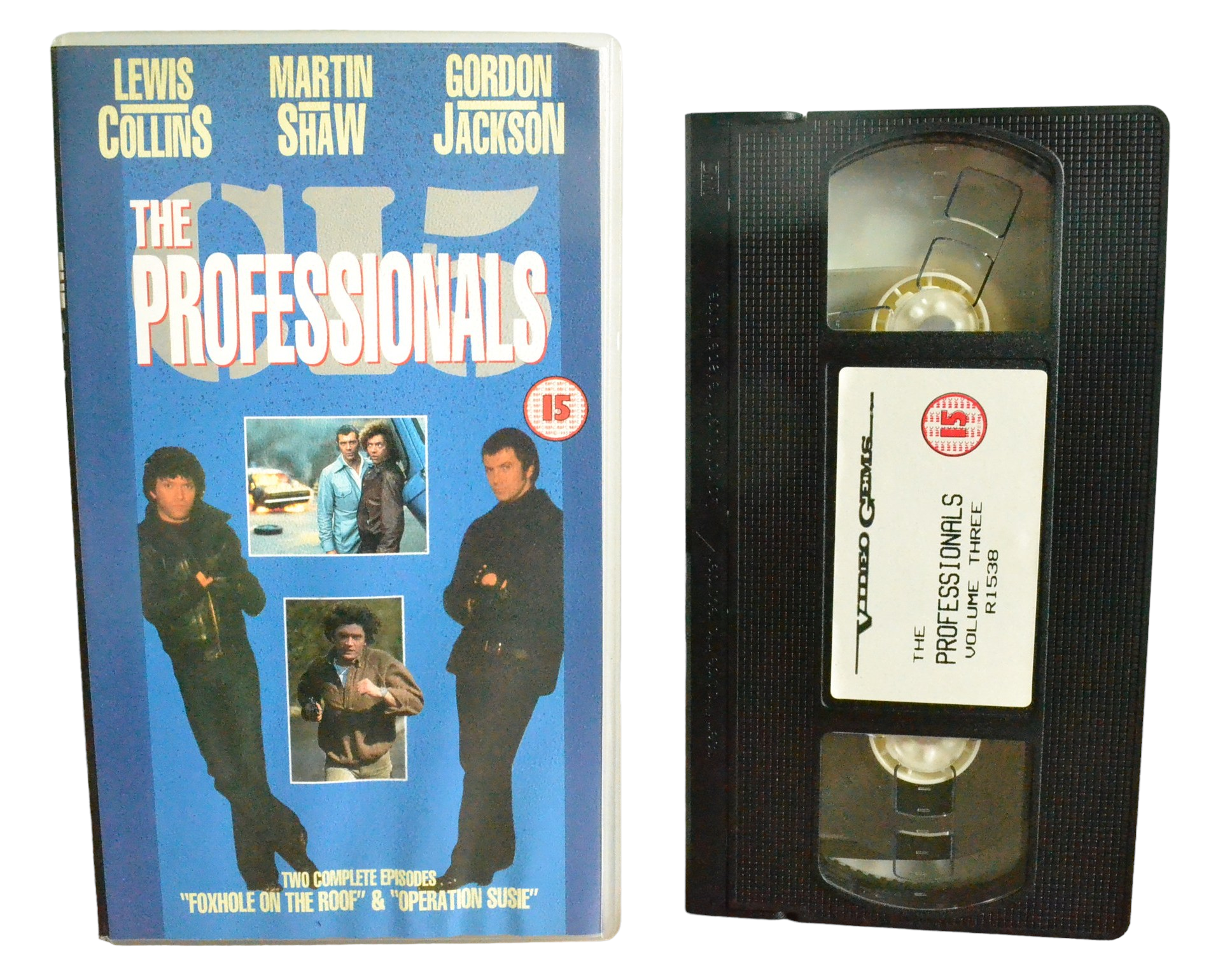 The Professionals : Volume 3 - Gordon Jackson - Video Gems - R1538 - TV Drama - Pal - VHS-