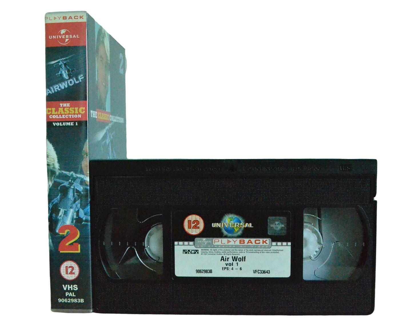 Airwolf 2 - Volume 1 (The Classic Colletion) - Jan-Michael Vincent - Play Back - Vintage - Pal VHS-