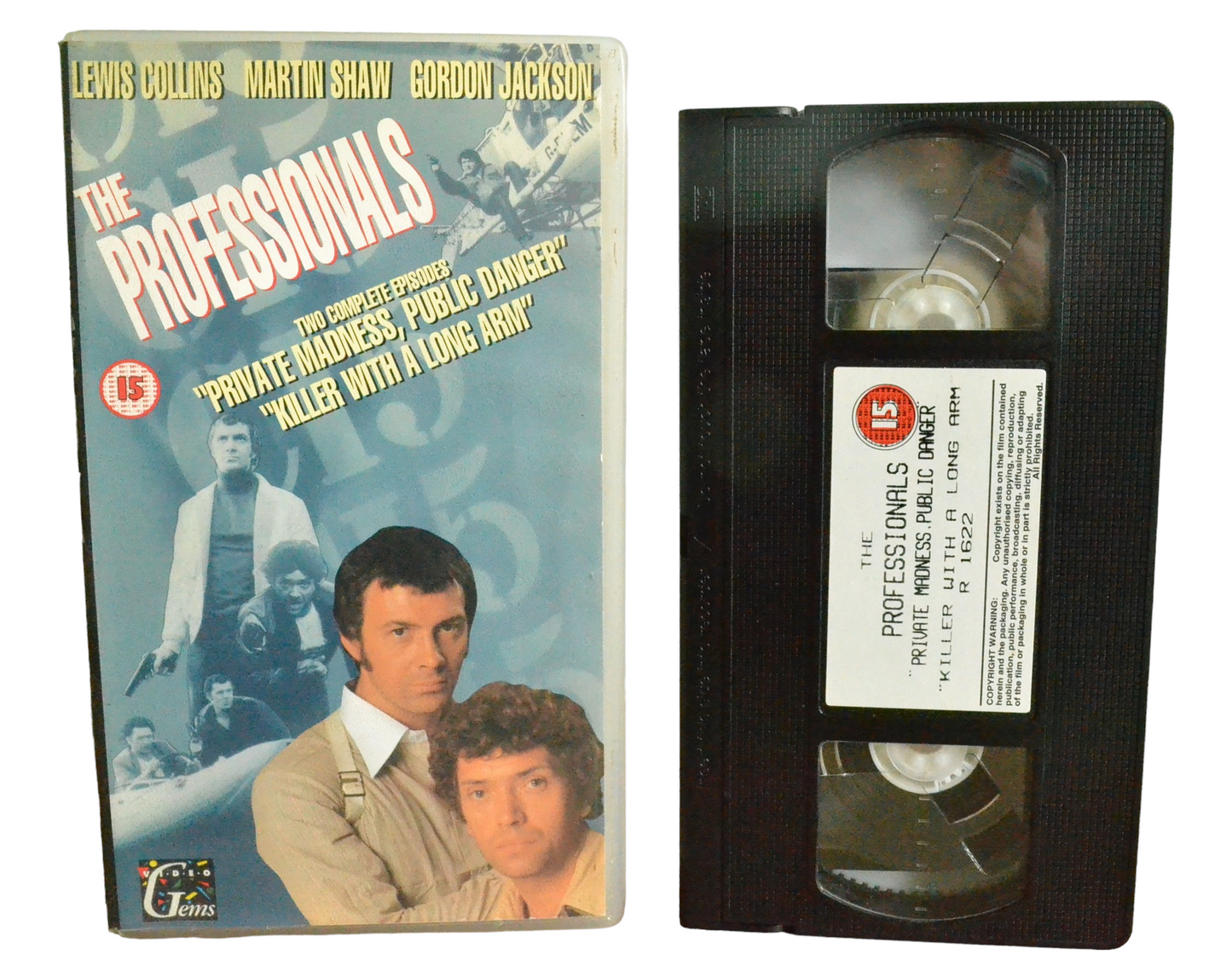 The Professionals - Gordon Jackson - Video Gems - R1622 - TV Drama - Pal - VHS-