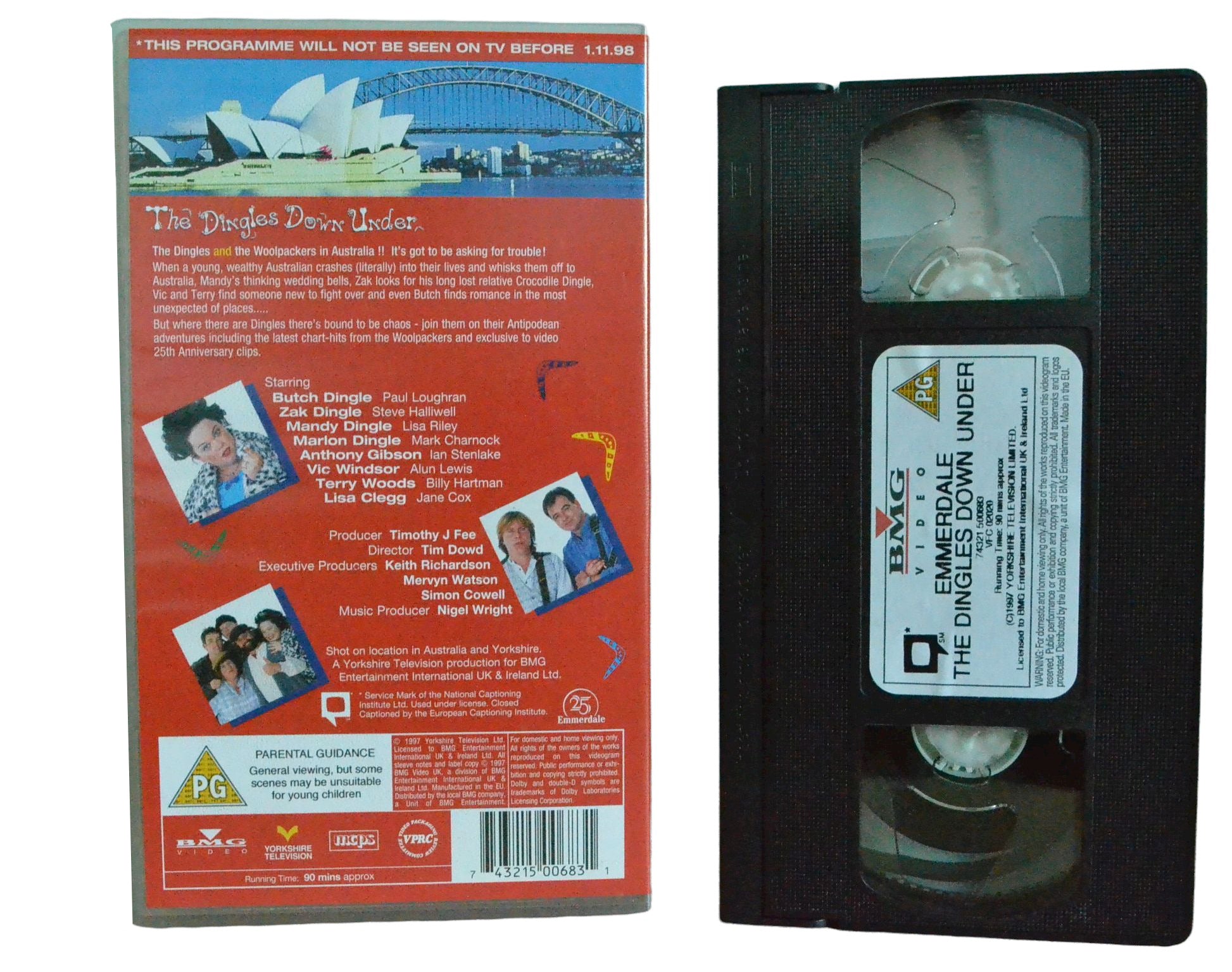 Emmerdale - The Dingles Down Under (Special Collectors Edition) - Paul Loughran - BMG Video - Comedy - Pal VHS-