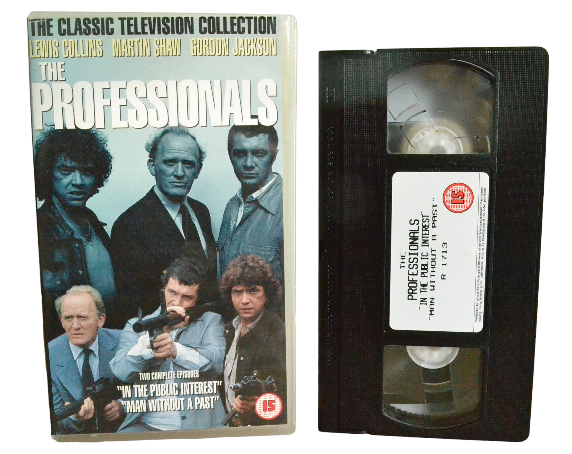 The Professionals : "In The Public Interest" And "Man Without A Past" - Gordon Jackson - Video Gems - R1713 - TV Drama - Pal - VHS-