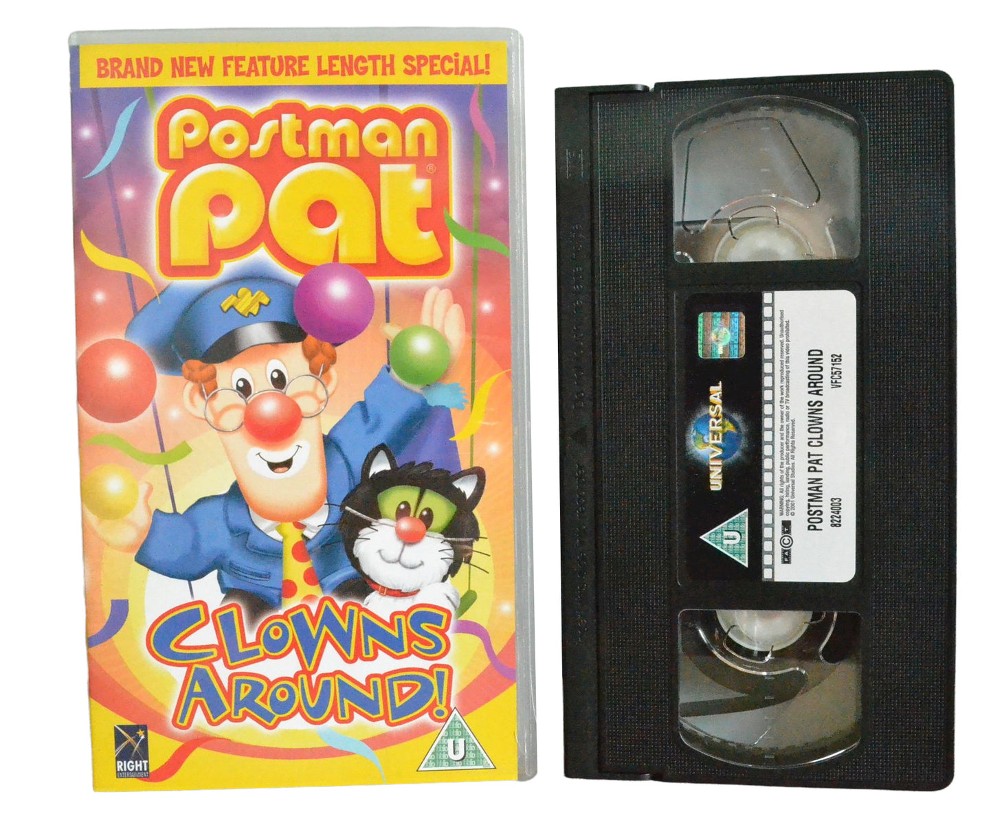 Postman Pat - Clowns Around - Right Entertainment - Children's - Pal VHS-