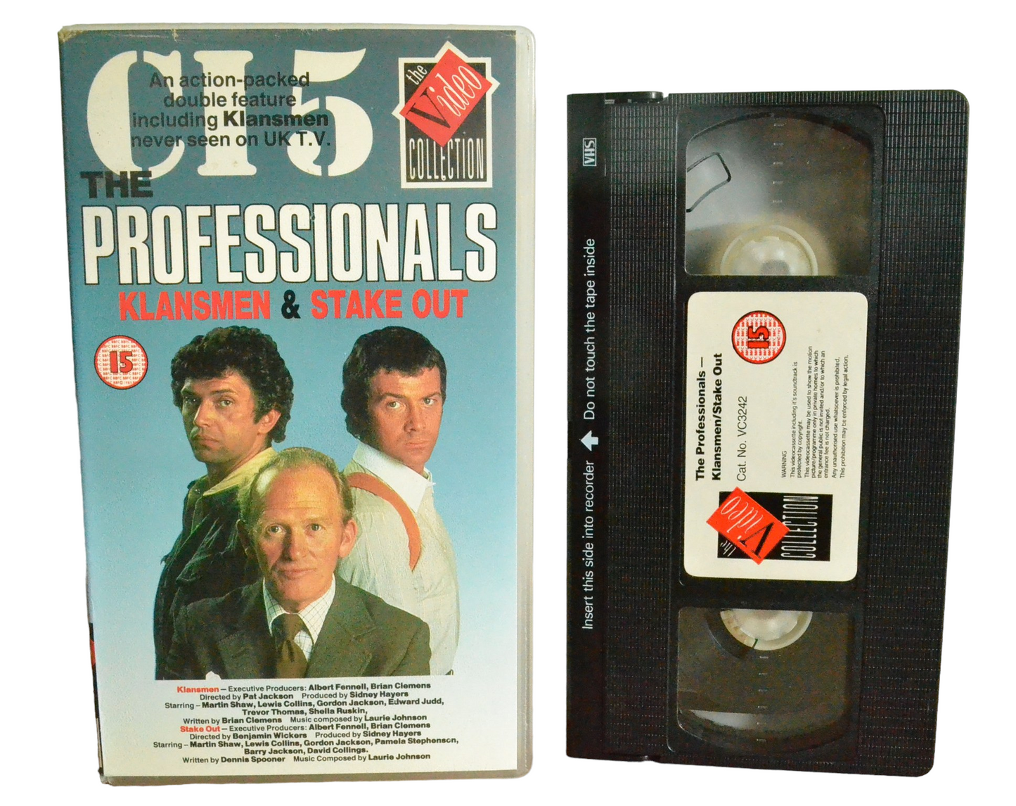 The Professionals : Klansmen & Stake Out - Gordon Jackson - The Video Collection - VC3242 - TV Drama - Pal - VHS-