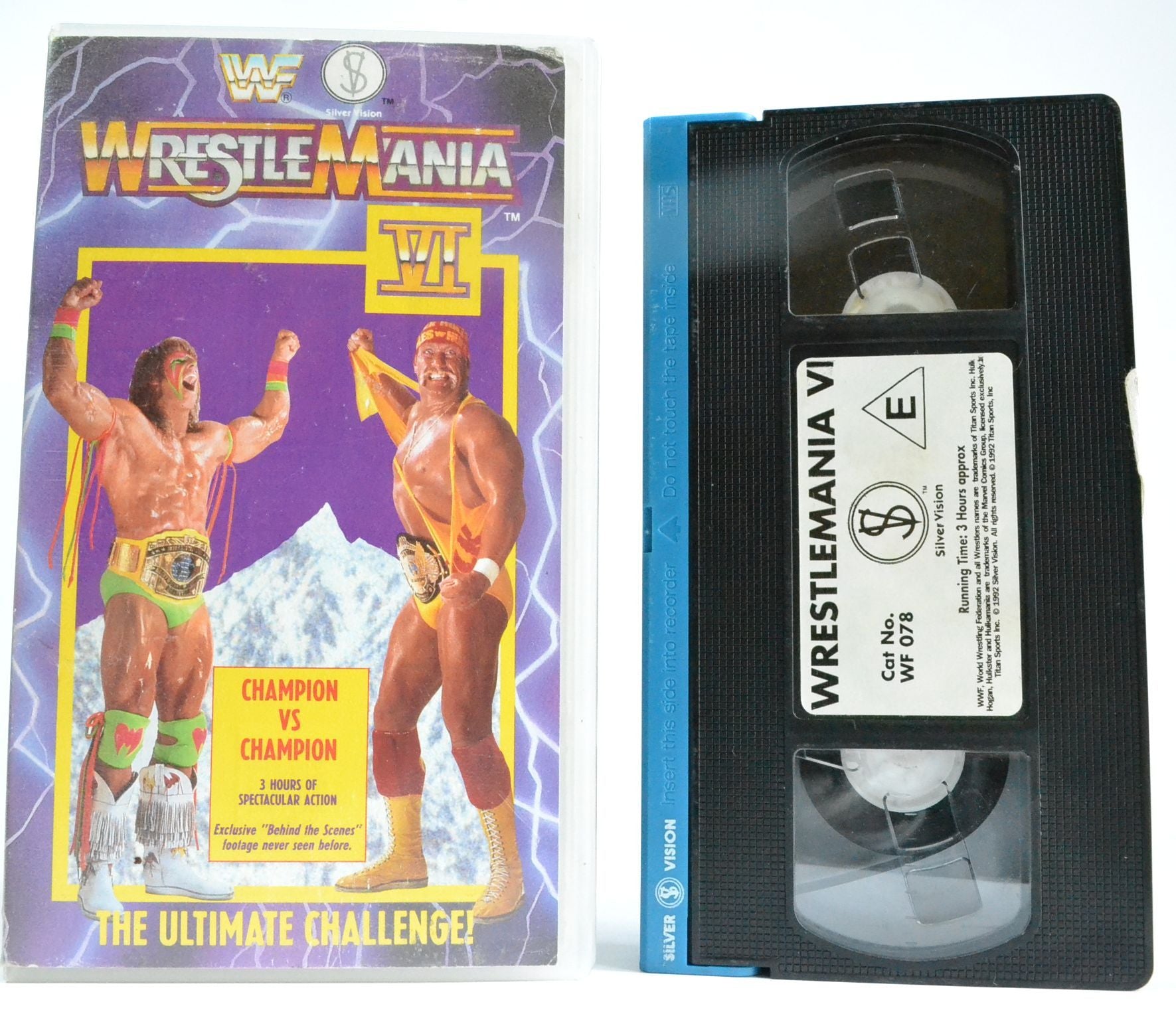 WrestleMania 6: [3 Hours] WWF Wrestling - Ultimate Warrior VS Hogan (1991) VHS-