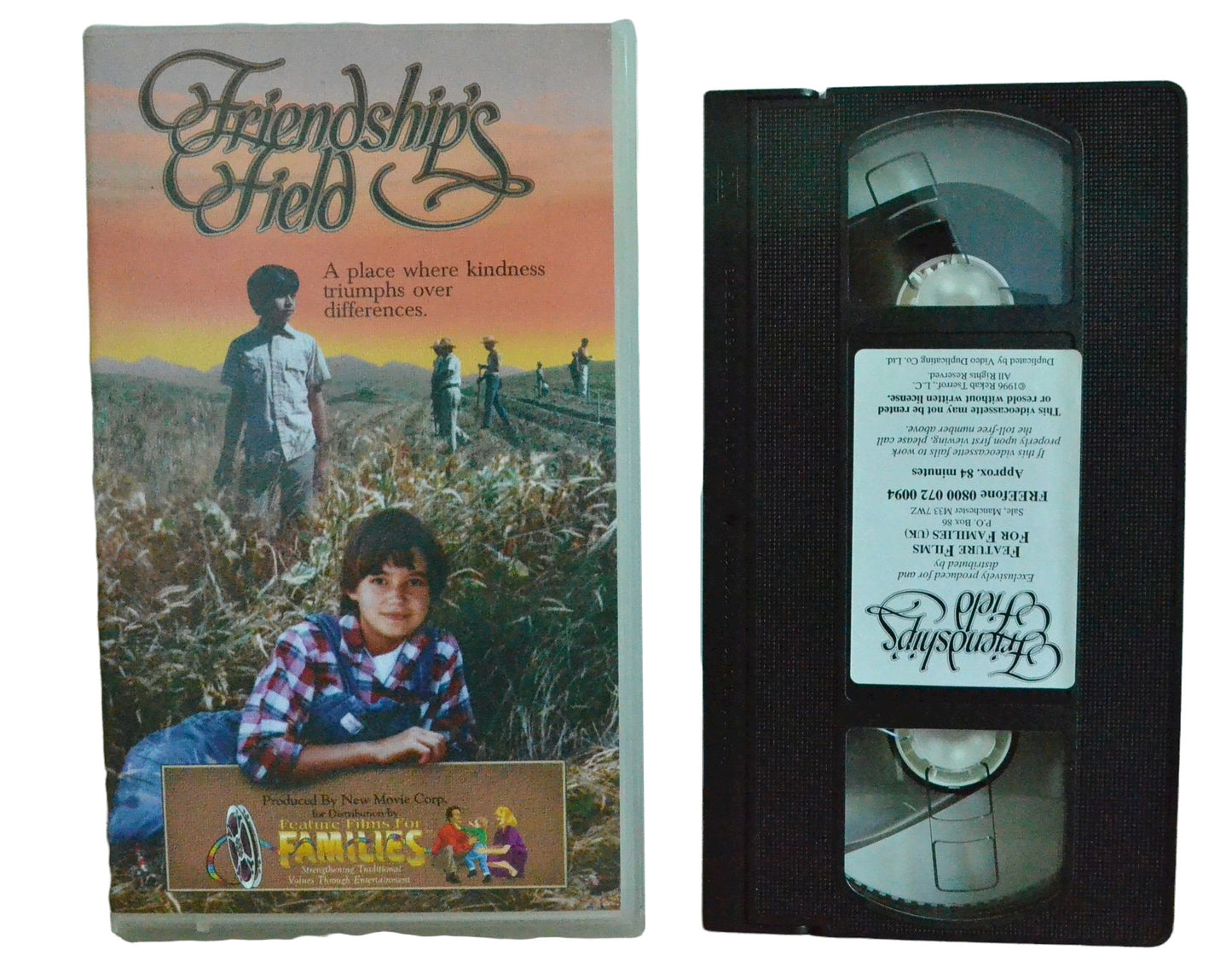 Friendship's Field - Kate Maberly - Feature Films For Families - Vintage - Pal VHS-