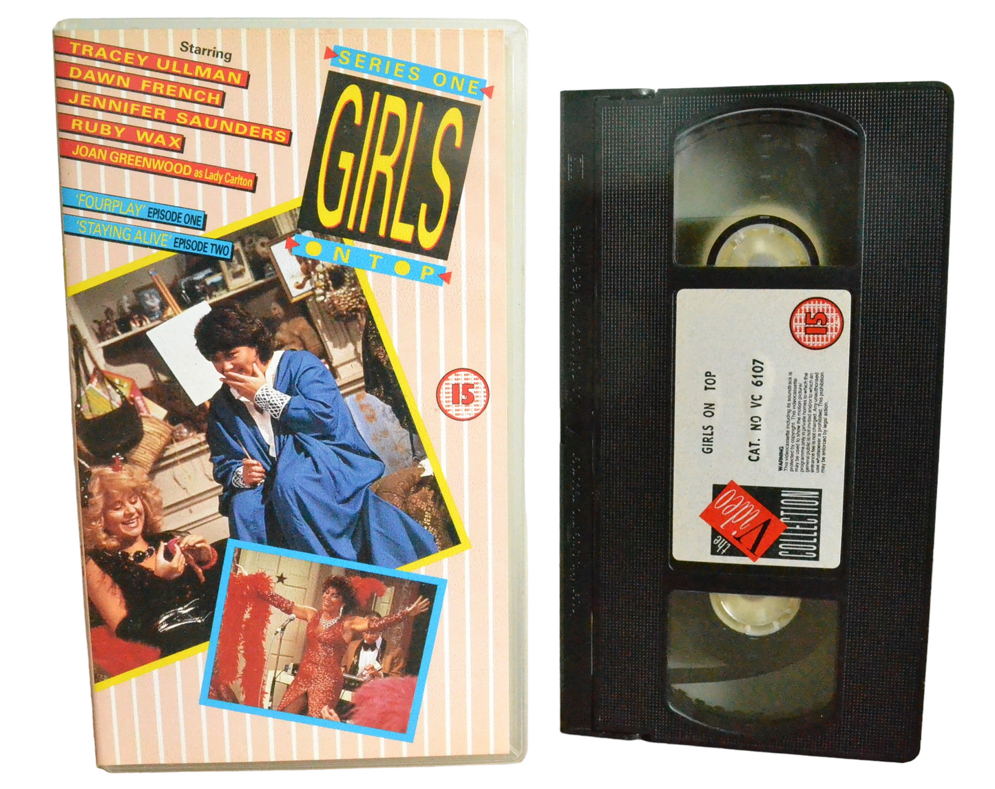 Girls On Top : Series One - Dawn French - The Video Collection - VC6107 - Comedy - Pal - VHS-