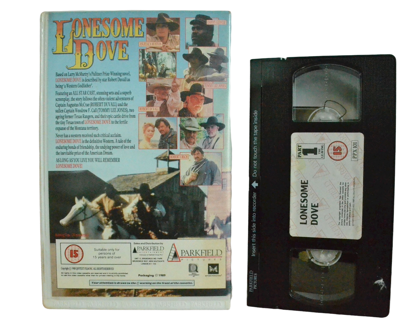 Lonesome Dove : Part-1(The Leaving) - Robert Duvall - Parkfield Pictures - Vintage - Pal VHS-