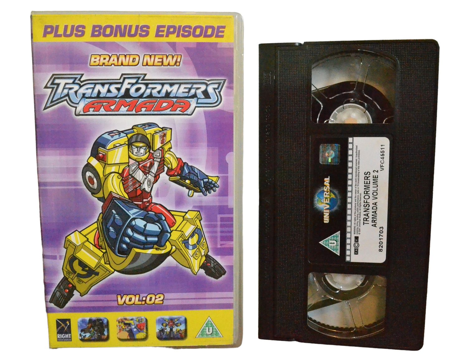 Transformers Armada : Volume 2 - Universal Video - 8201703 - Children - Pal - VHS-