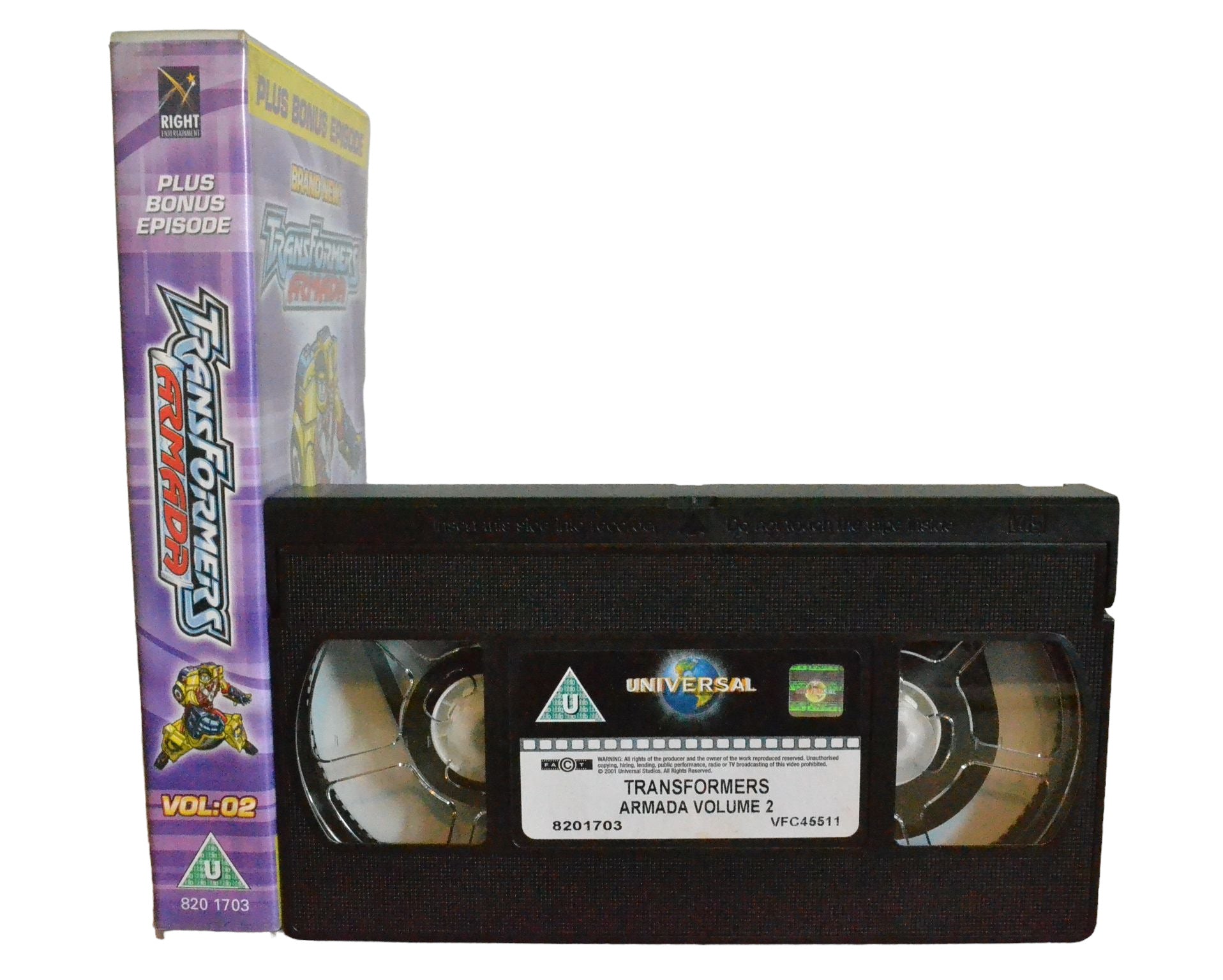 Transformers Armada : Volume 2 - Universal Video - 8201703 - Children - Pal - VHS-