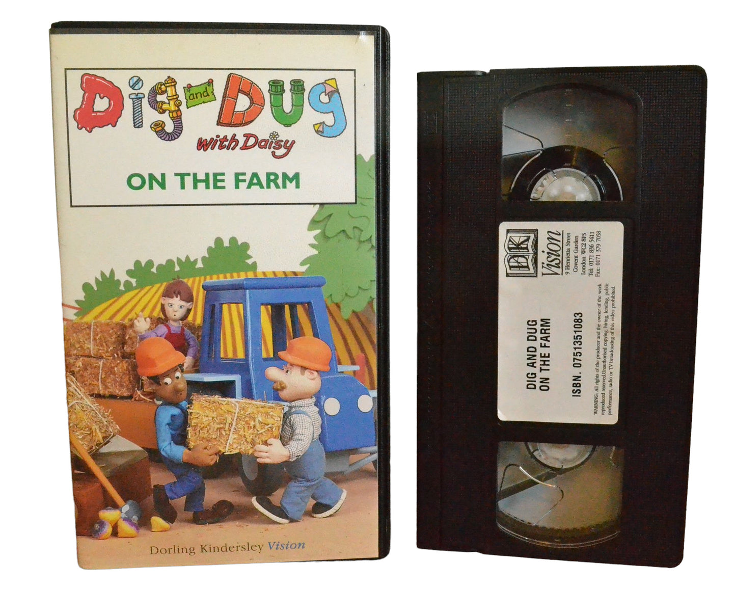 Dig and Dug : On The Farm - DK Vision - DKV006 - Children - Pal - VHS-