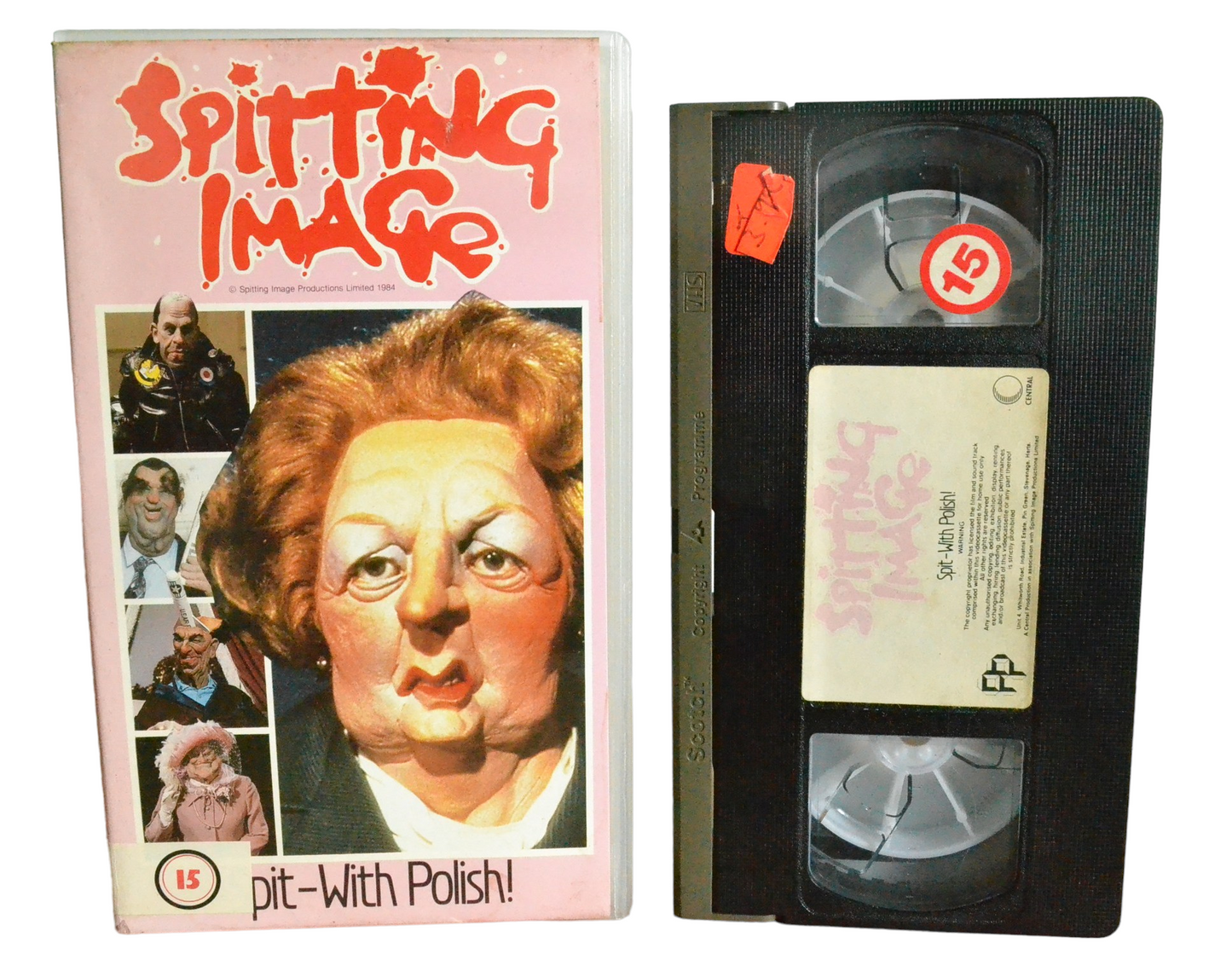 Spitting Image : Spit - With Polish! - Central Video - Comedy - Pal - VHS-