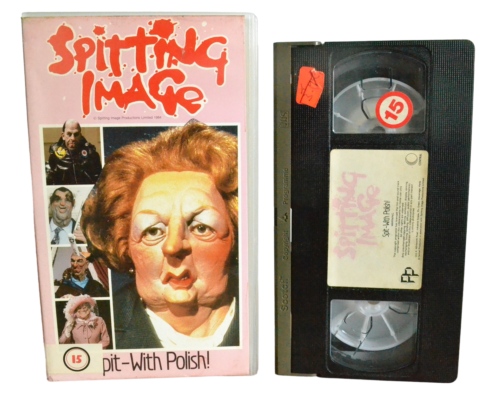 Spitting Image : Spit - With Polish! - Central Video - Comedy - Pal - VHS-