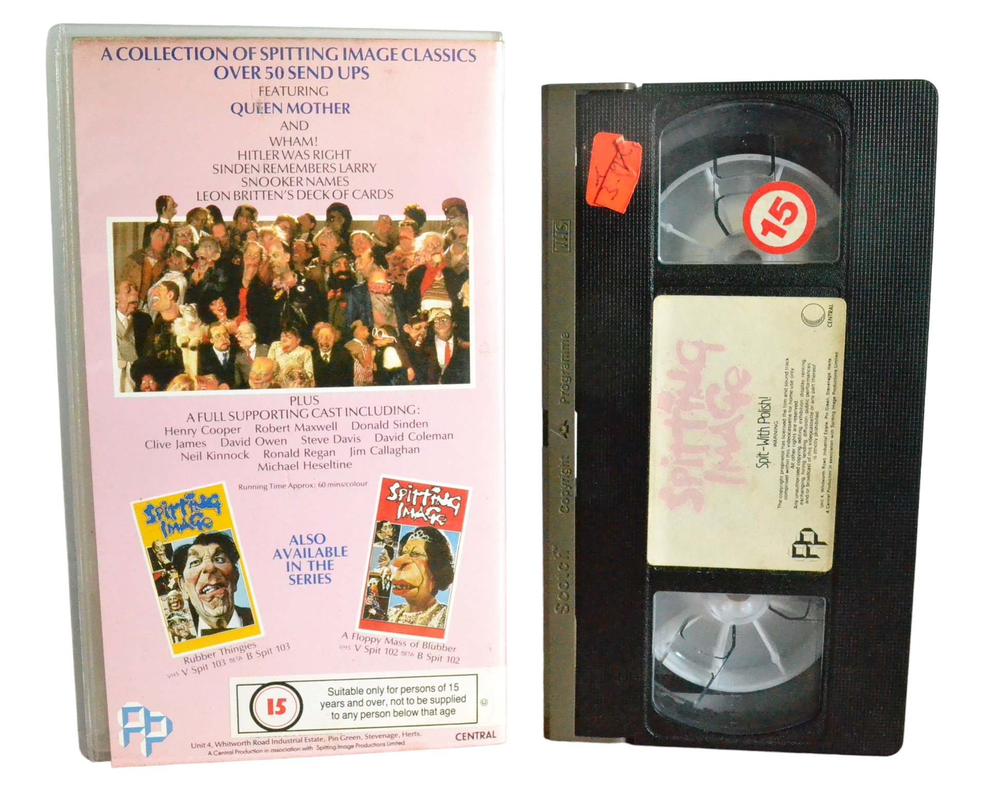 Spitting Image : Spit - With Polish! - Central Video - Comedy - Pal - VHS-