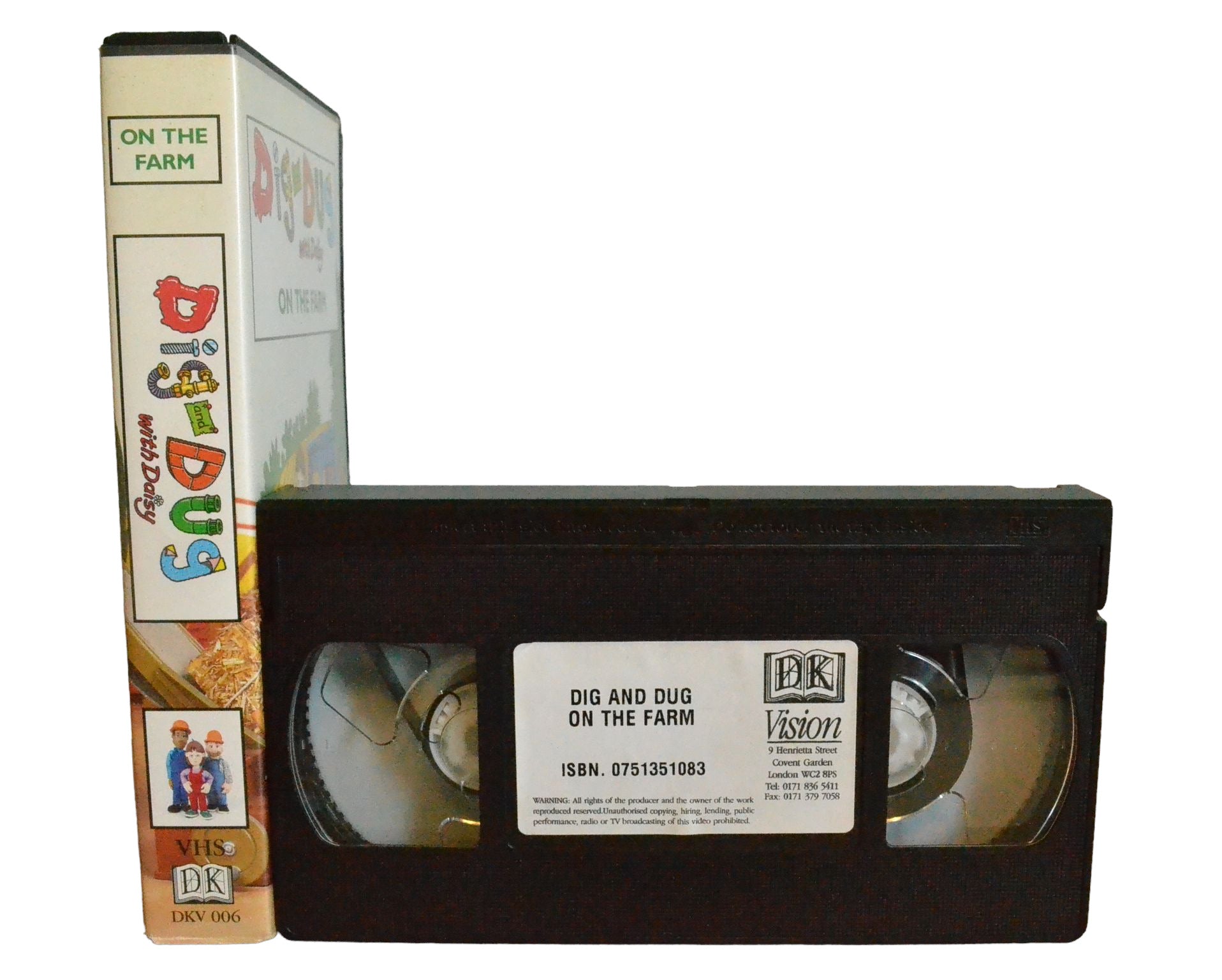 Dig and Dug : On The Farm - DK Vision - DKV006 - Children - Pal - VHS-