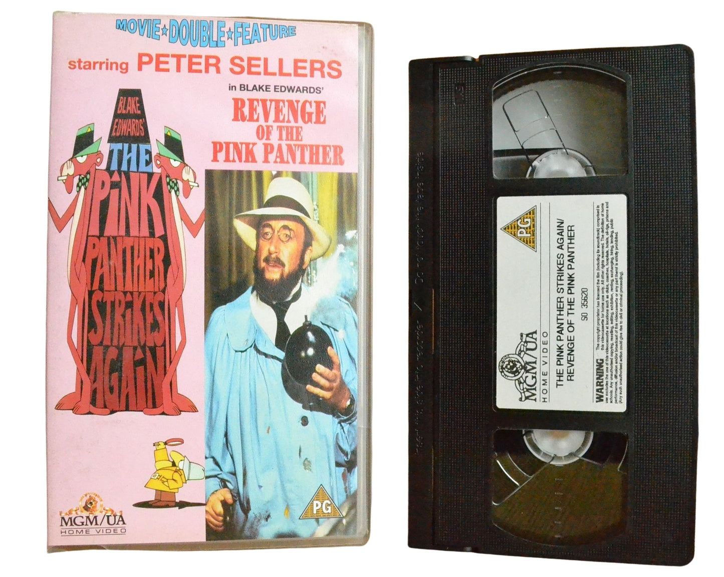 The Pink Panther Strikes Again/Revenge Of The Pink Panther - Peter Seller - Vintage - Pal VHS-