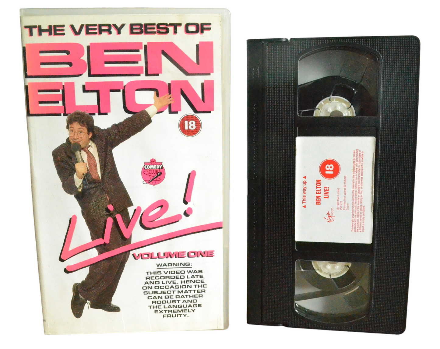 The Ben Elton : Volume 1 Live! - Ben Elton - Virgin Video - VVD776 - Comedy - Pal - VHS-