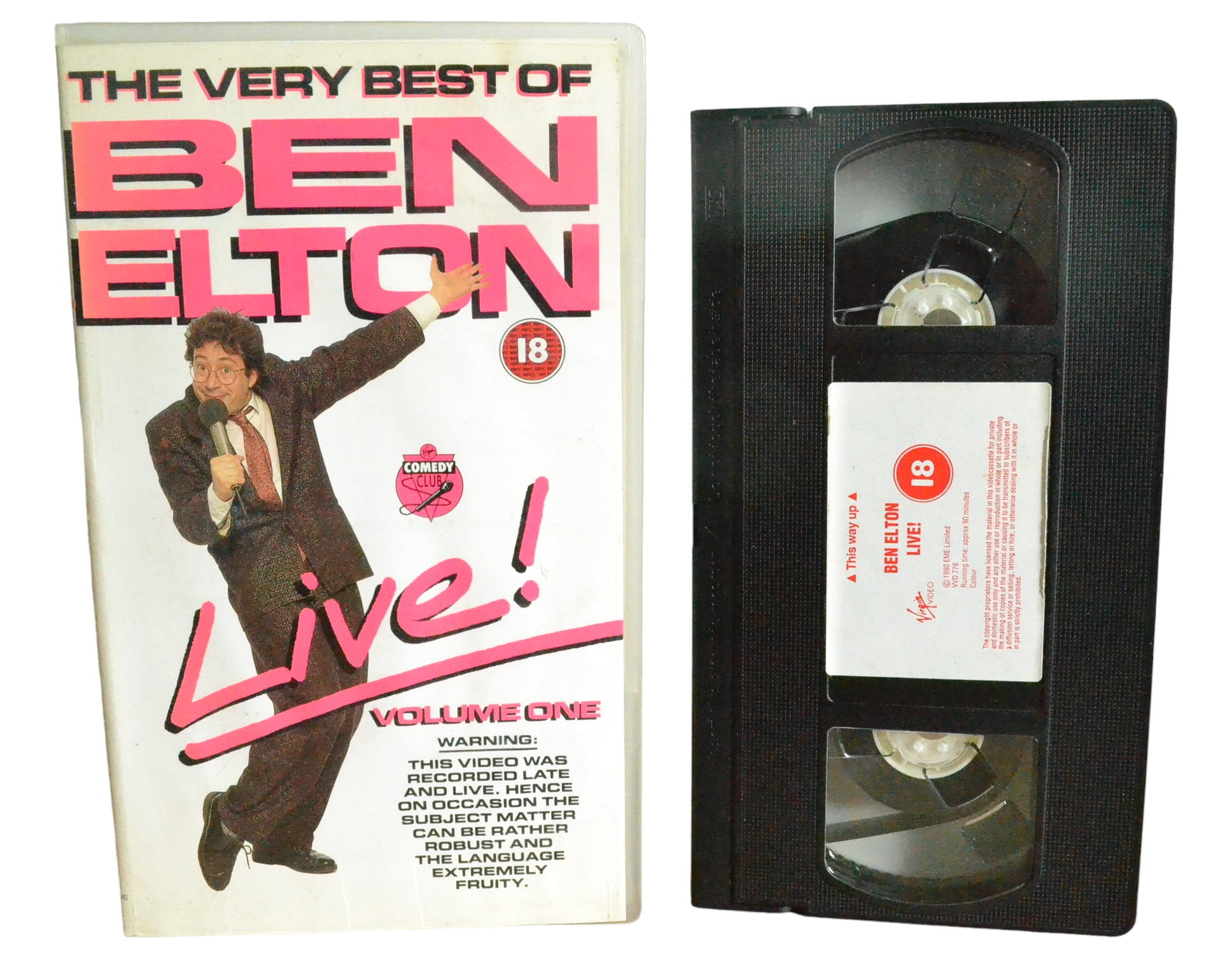 The Ben Elton : Volume 1 Live! - Ben Elton - Virgin Video - VVD776 - Comedy - Pal - VHS-