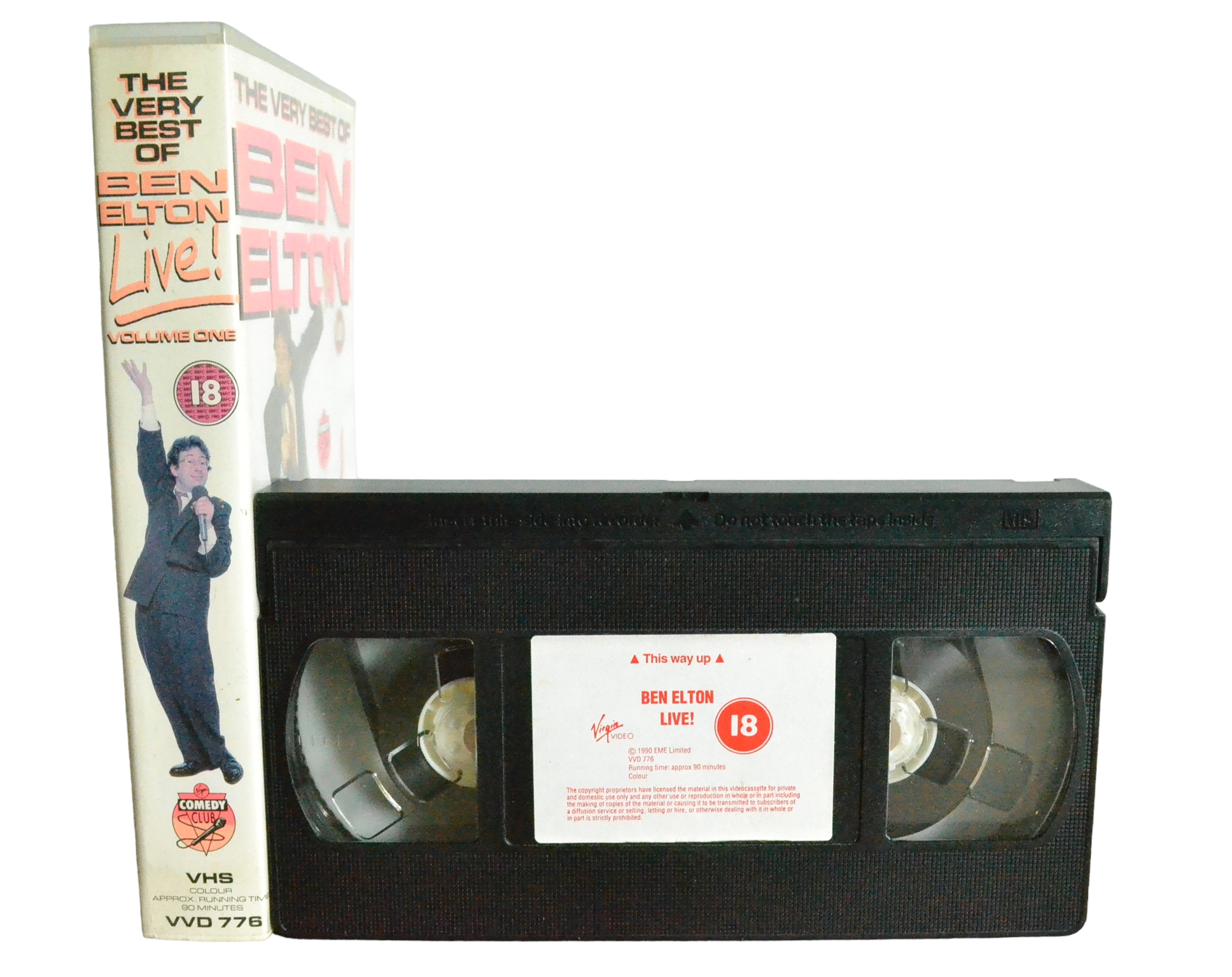 The Ben Elton : Volume 1 Live! - Ben Elton - Virgin Video - VVD776 - Comedy - Pal - VHS-