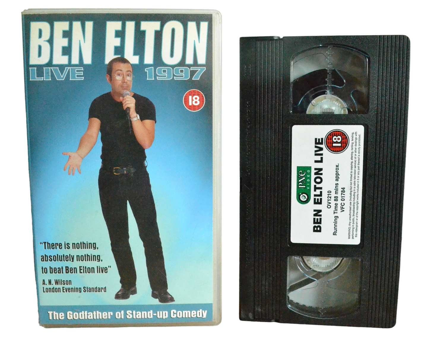 Ben Elton Live : 1997 - Ben Elton - PNE Video - OV1210 - Comedy - Pal - VHS-