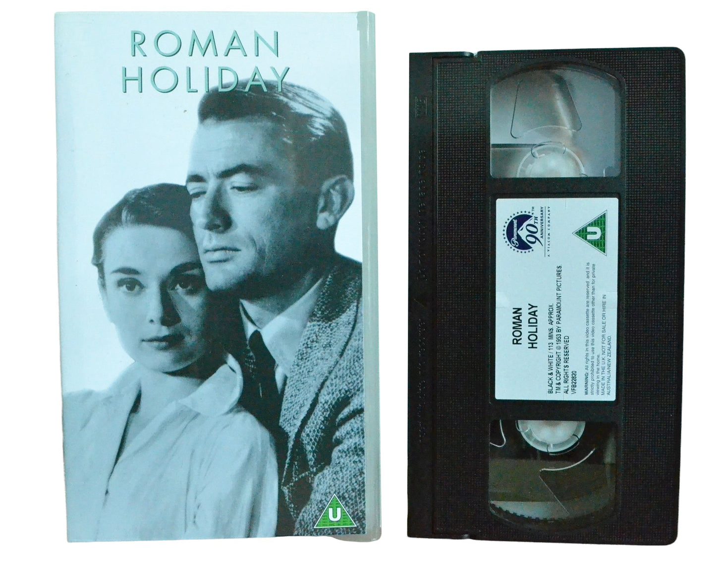 Roman Holiday - Gregory Peck - Paramount - Vintage - Pal VHS-